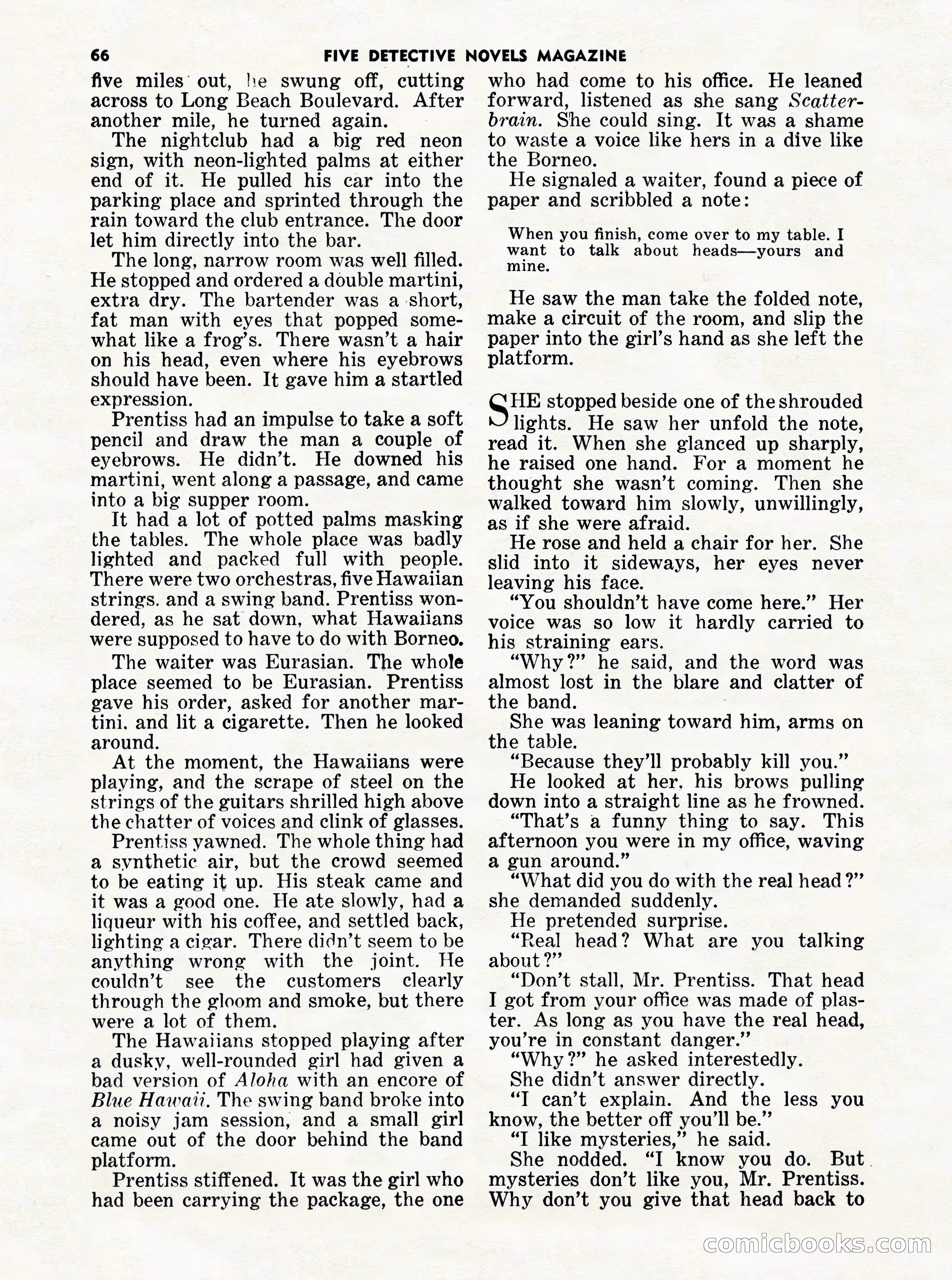 5 Detective Novels Magazine Cover — page 66 of 132