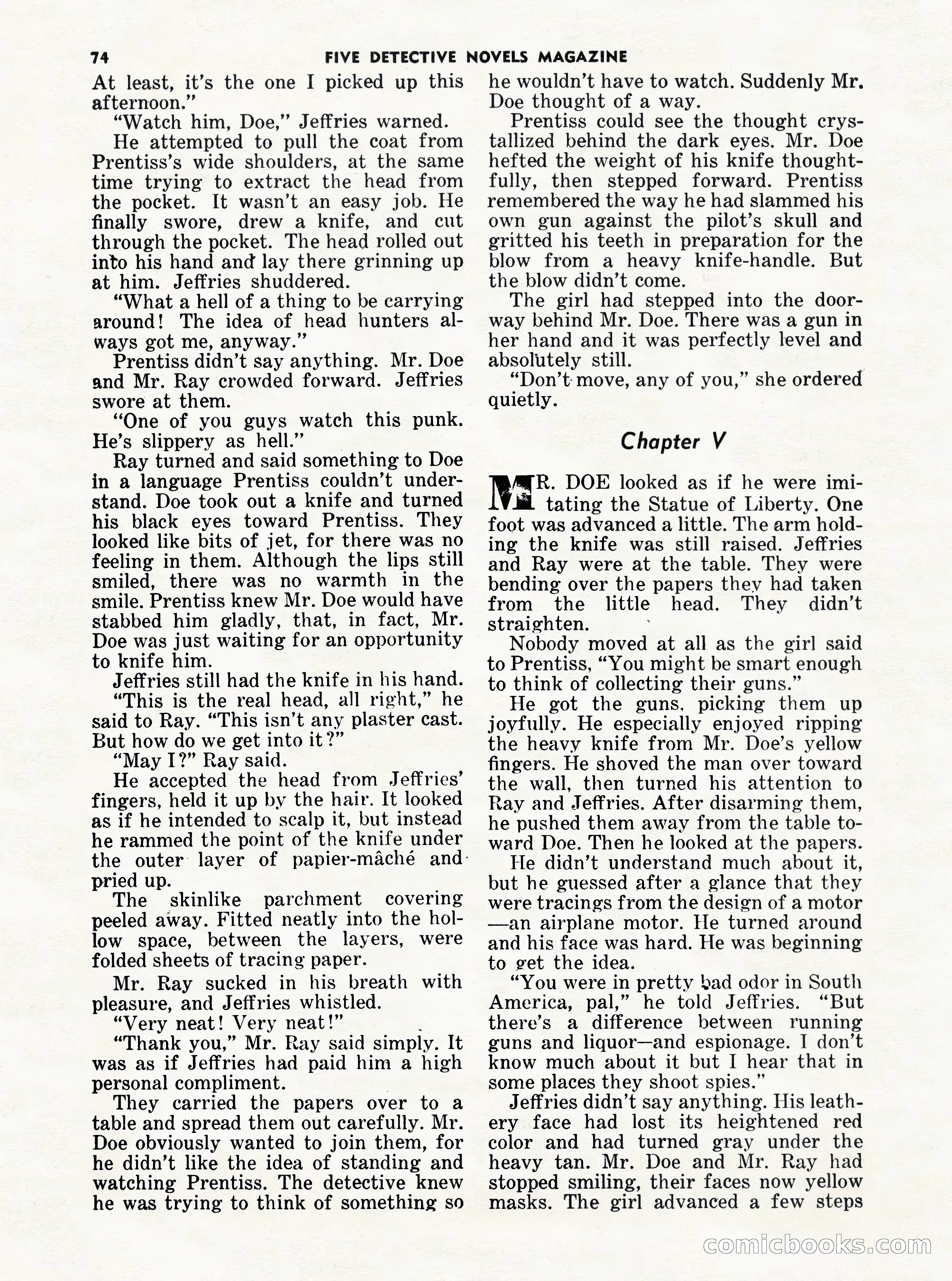 5 Detective Novels Magazine Cover — page 74 of 132