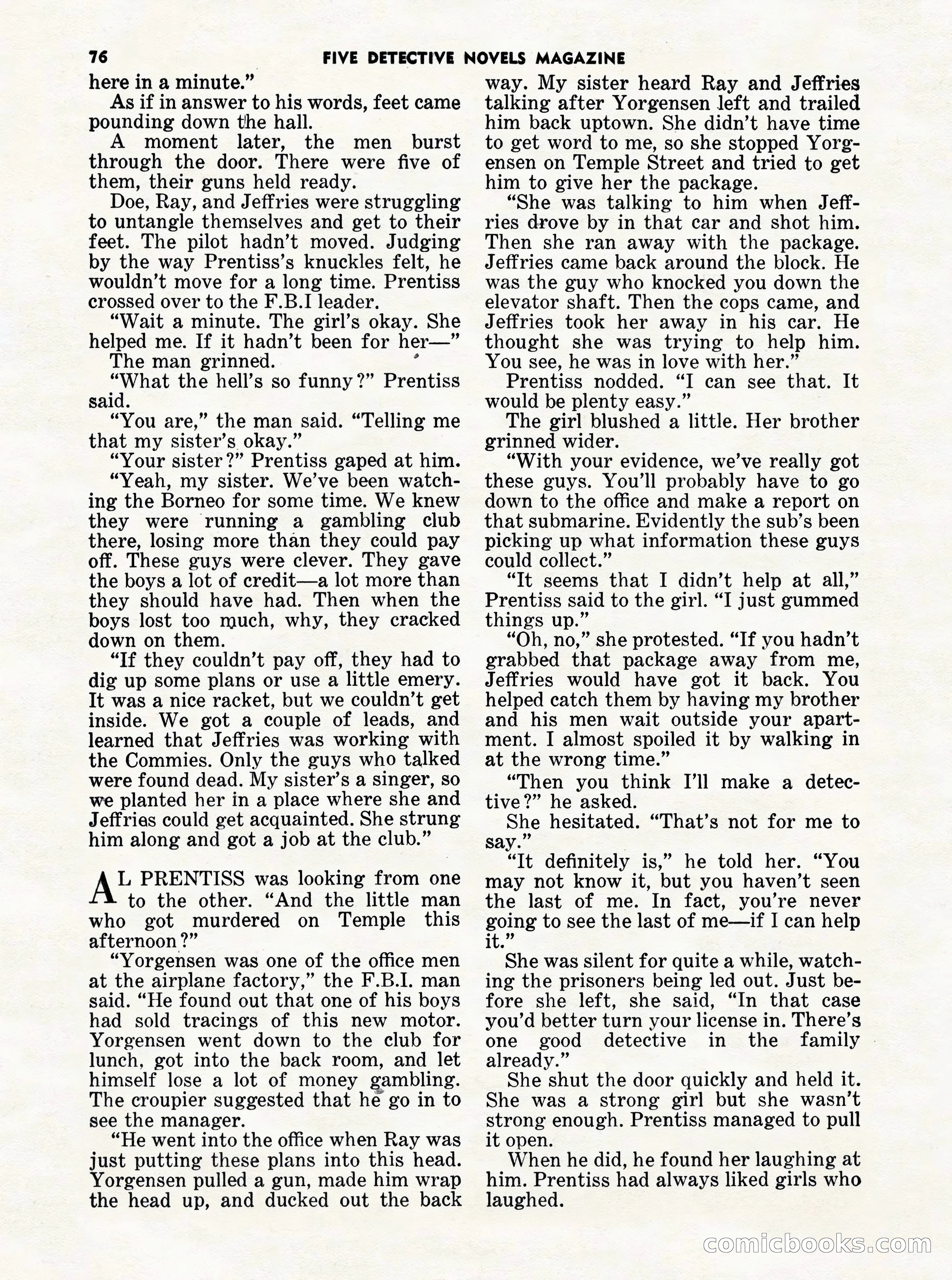 5 Detective Novels Magazine Cover — page 76 of 132