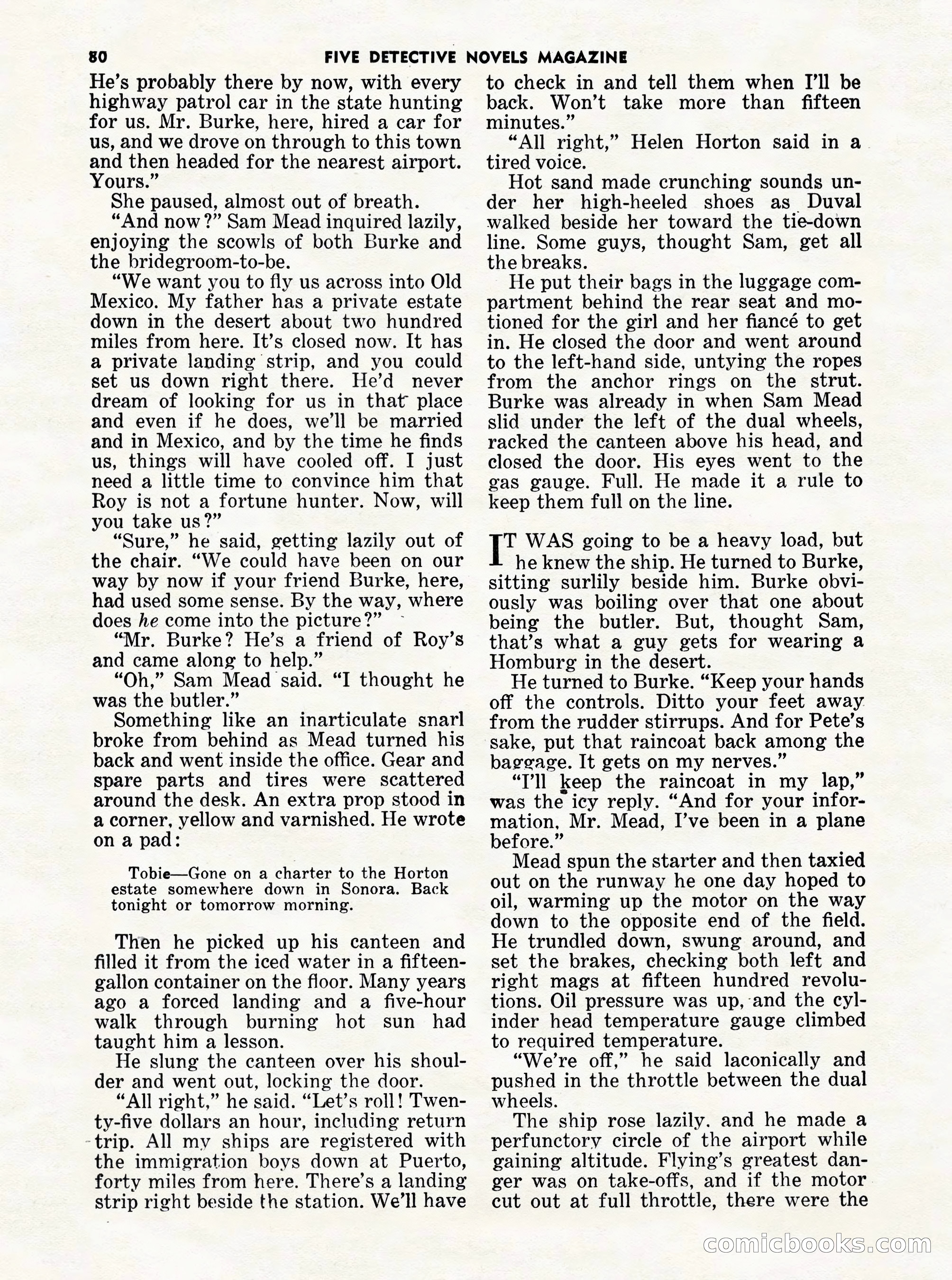 5 Detective Novels Magazine Cover — page 80 of 132