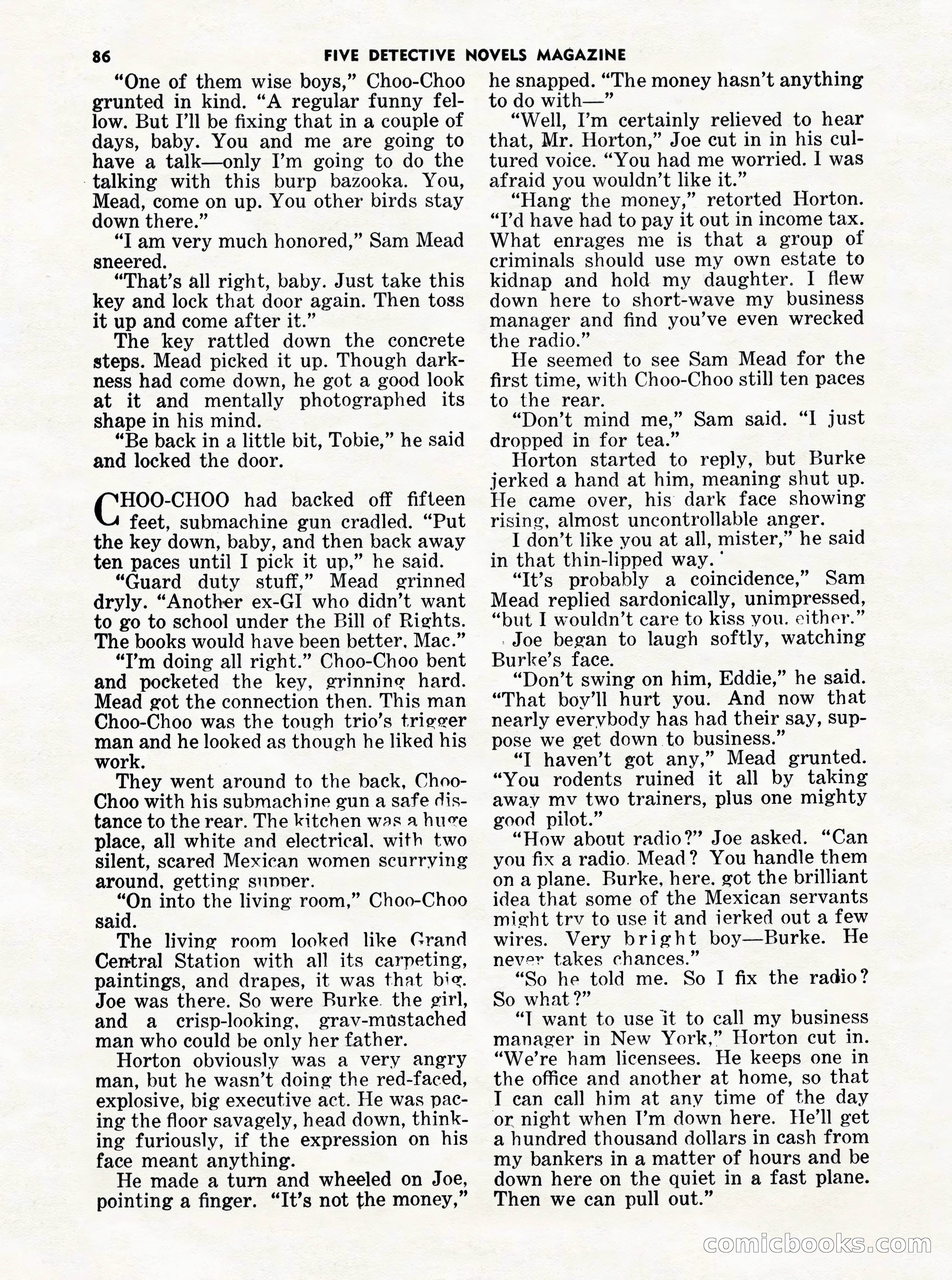 5 Detective Novels Magazine Cover — page 86 of 132