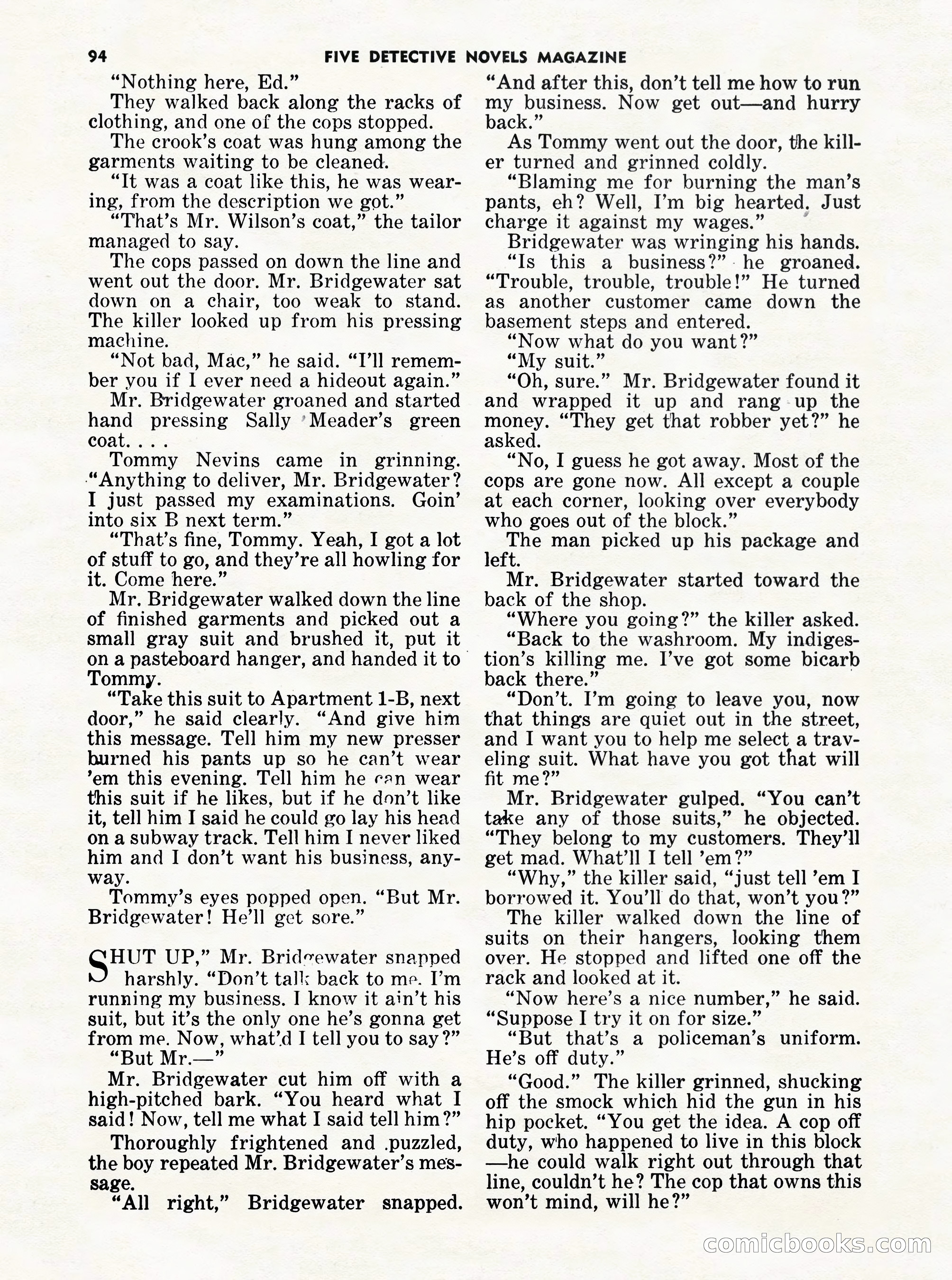 5 Detective Novels Magazine Cover — page 94 of 132