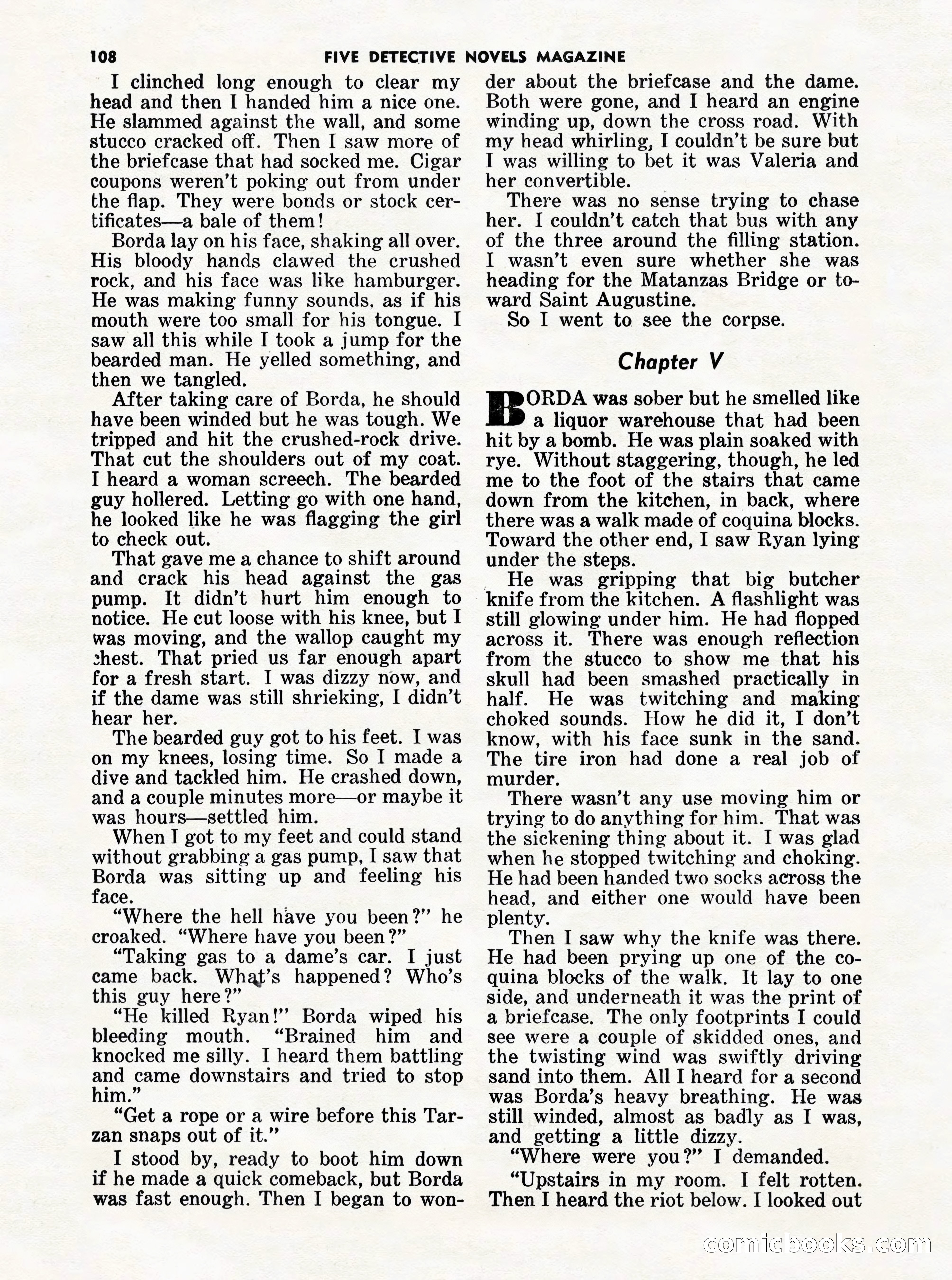 5 Detective Novels Magazine Cover — page 108 of 132