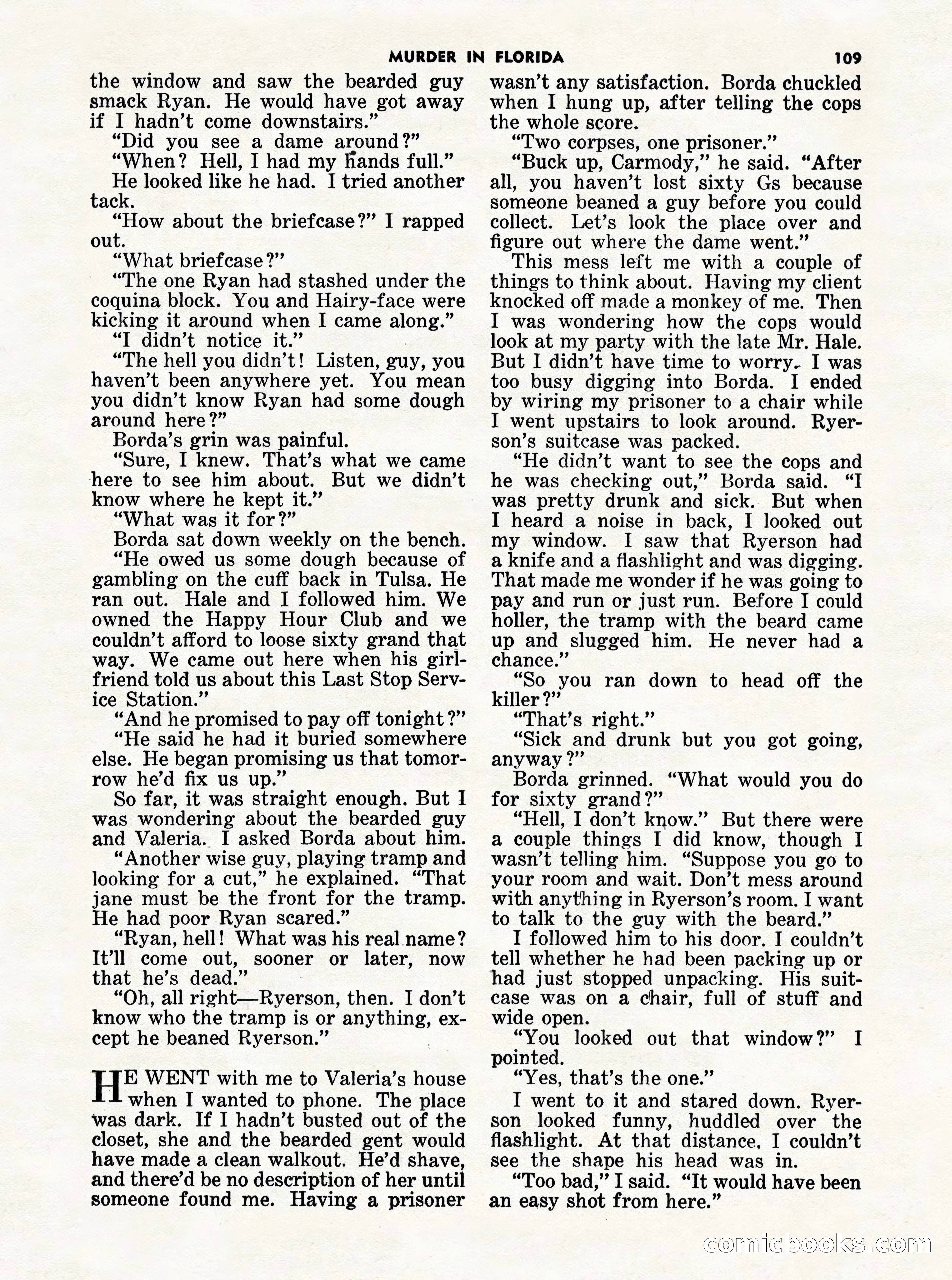 5 Detective Novels Magazine Cover — page 109 of 132