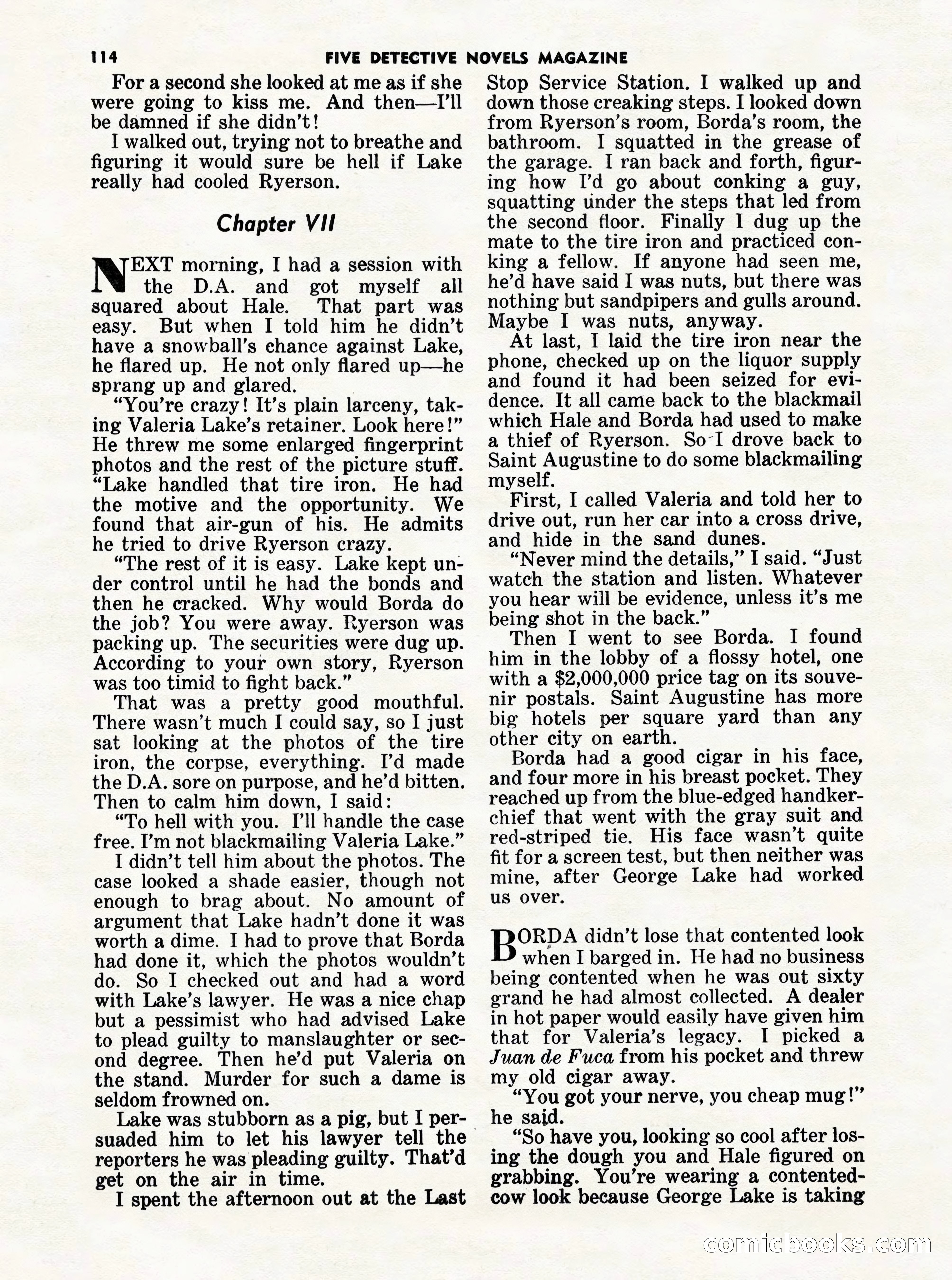 5 Detective Novels Magazine Cover — page 114 of 132