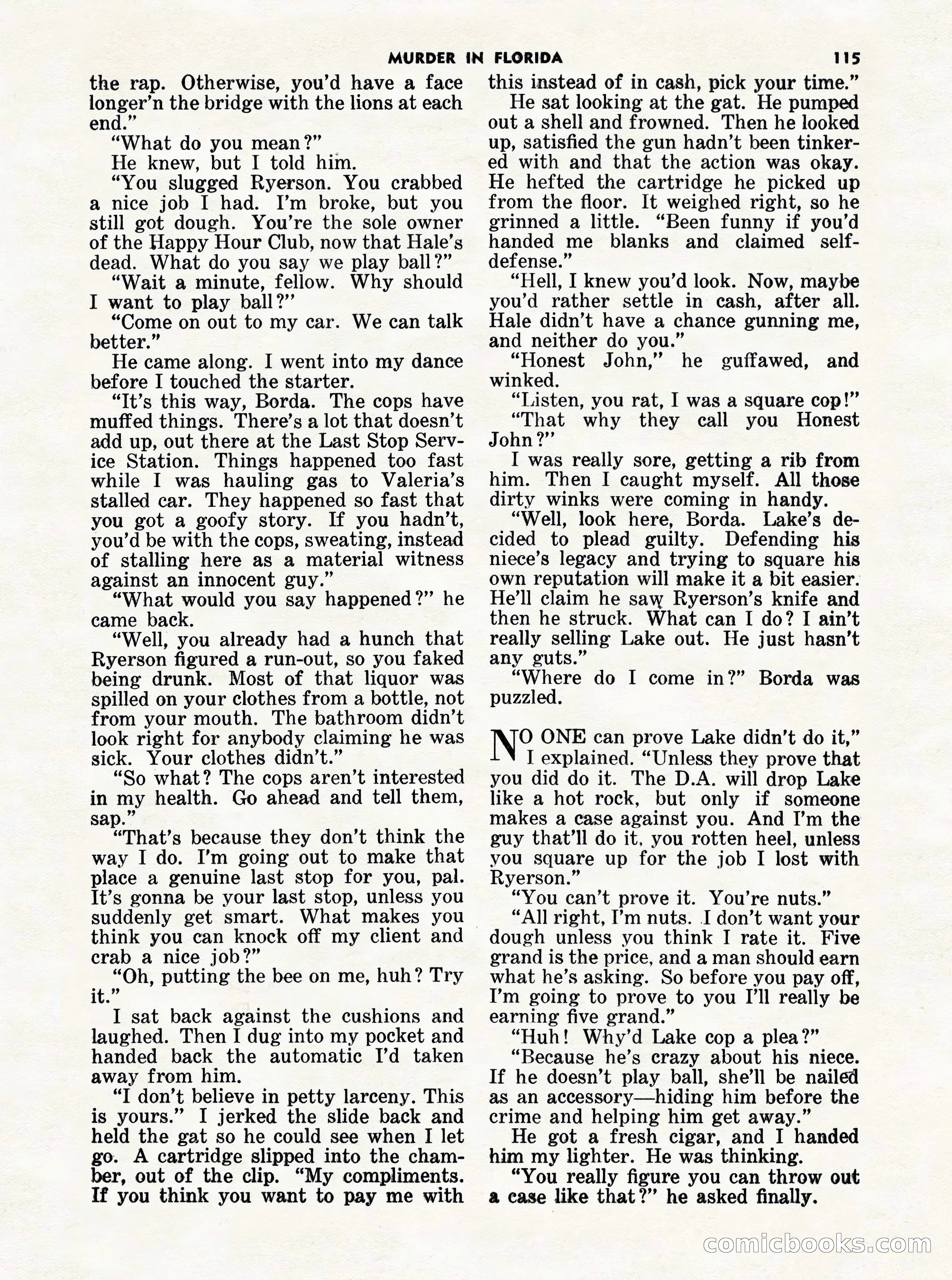 5 Detective Novels Magazine Cover — page 115 of 132