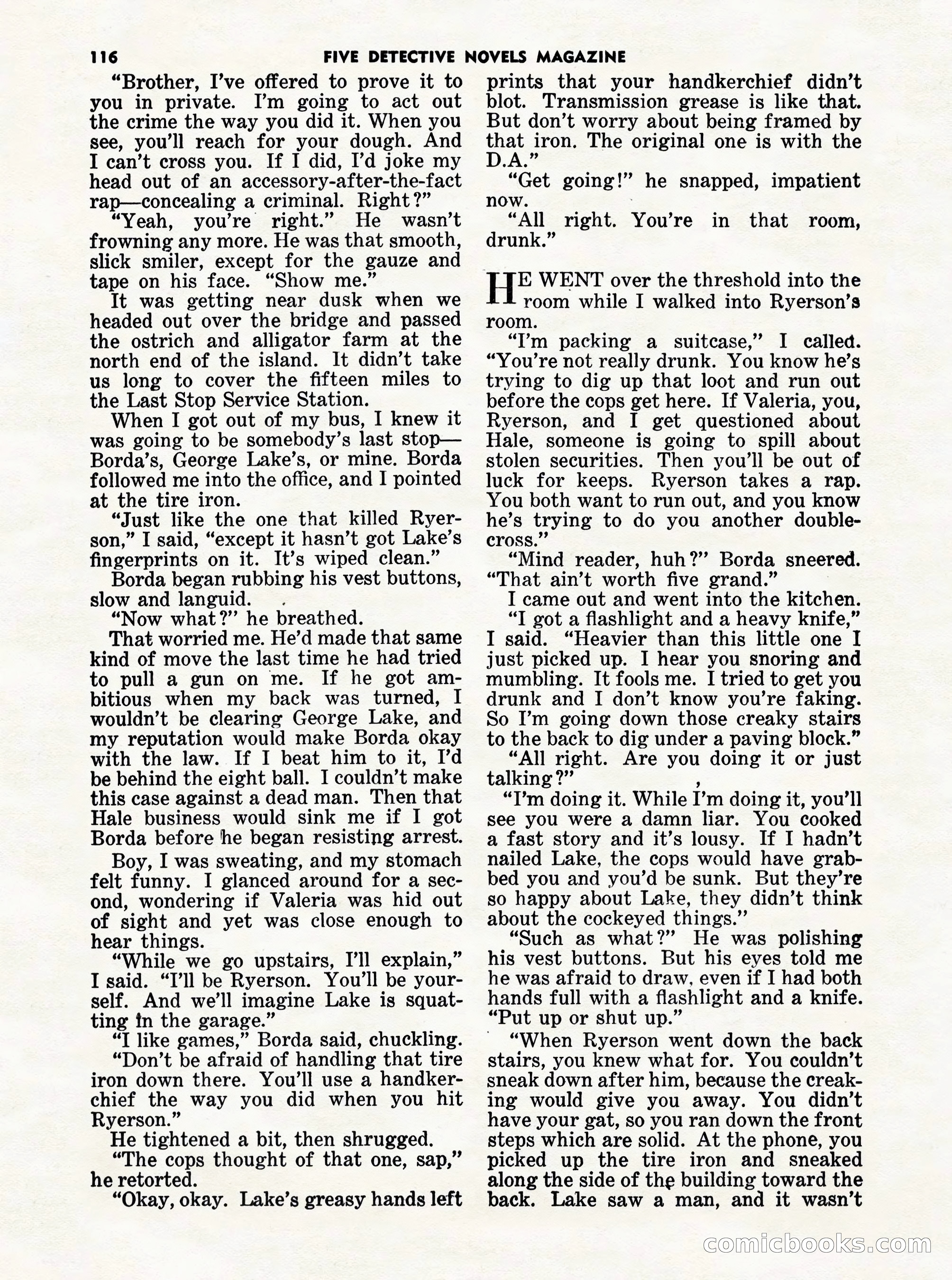 5 Detective Novels Magazine Cover — page 116 of 132