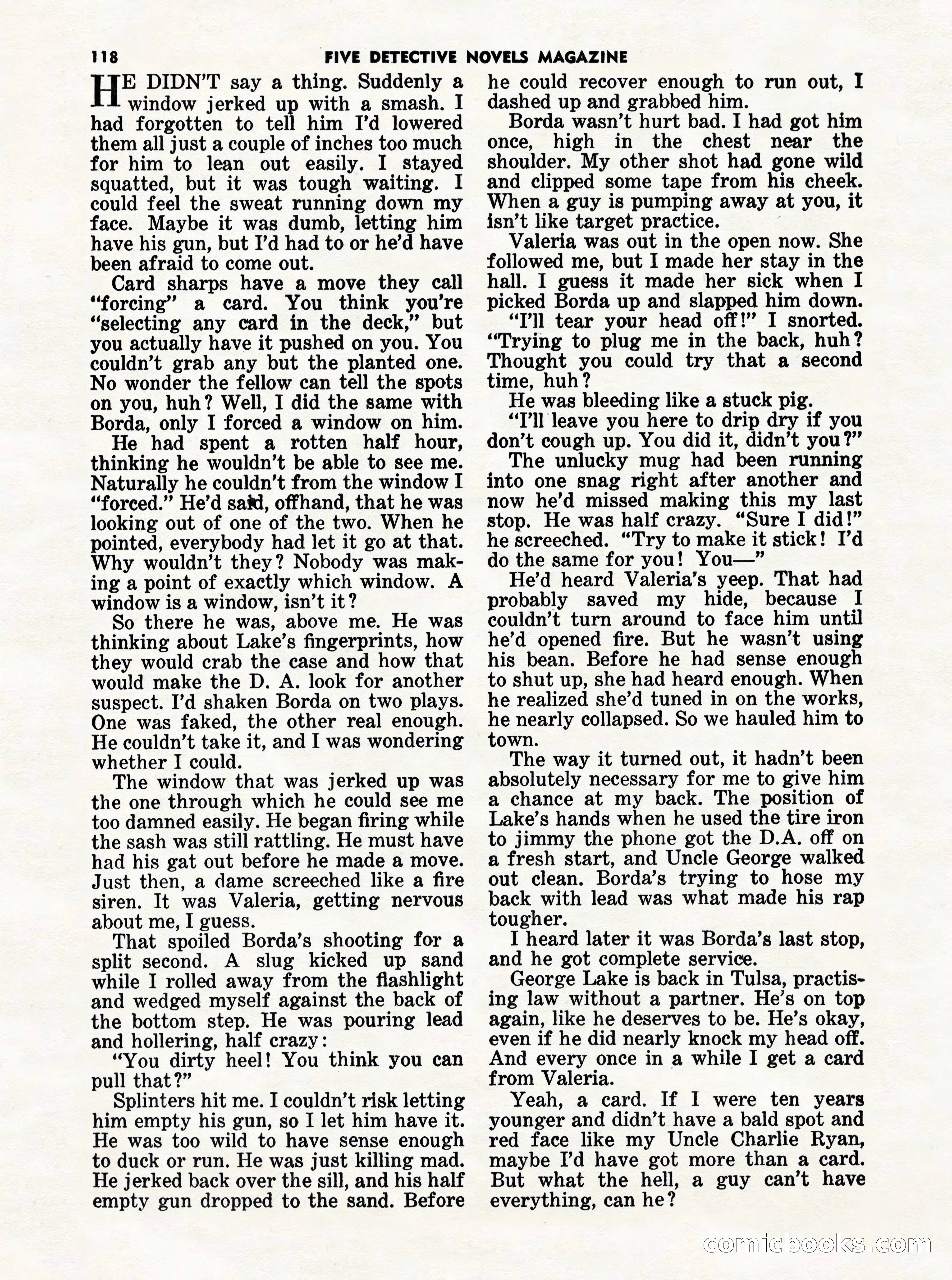 5 Detective Novels Magazine Cover — page 118 of 132