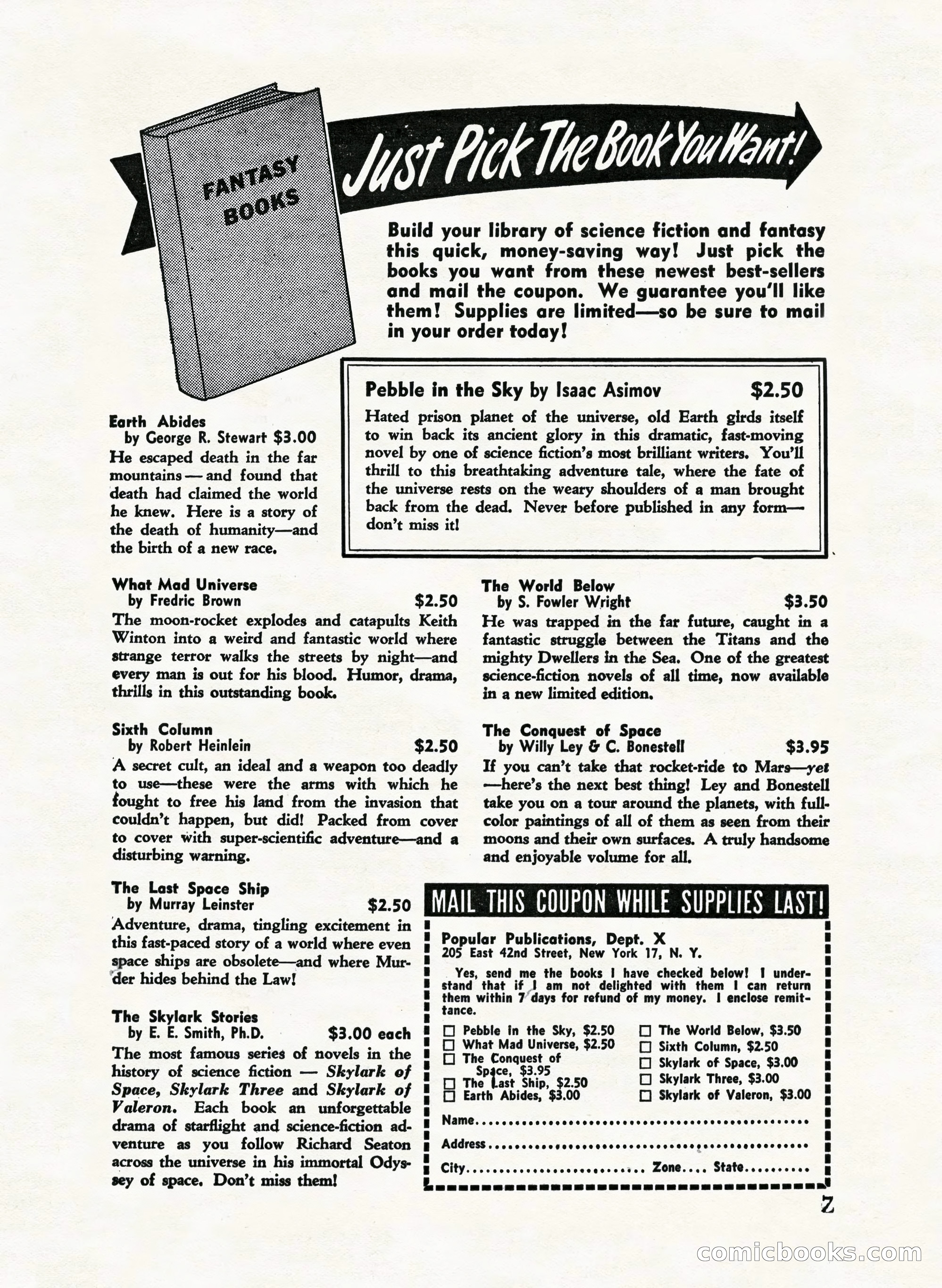 A. Merritt's Fantasy Magazine, February 1950 — page 7 of 132