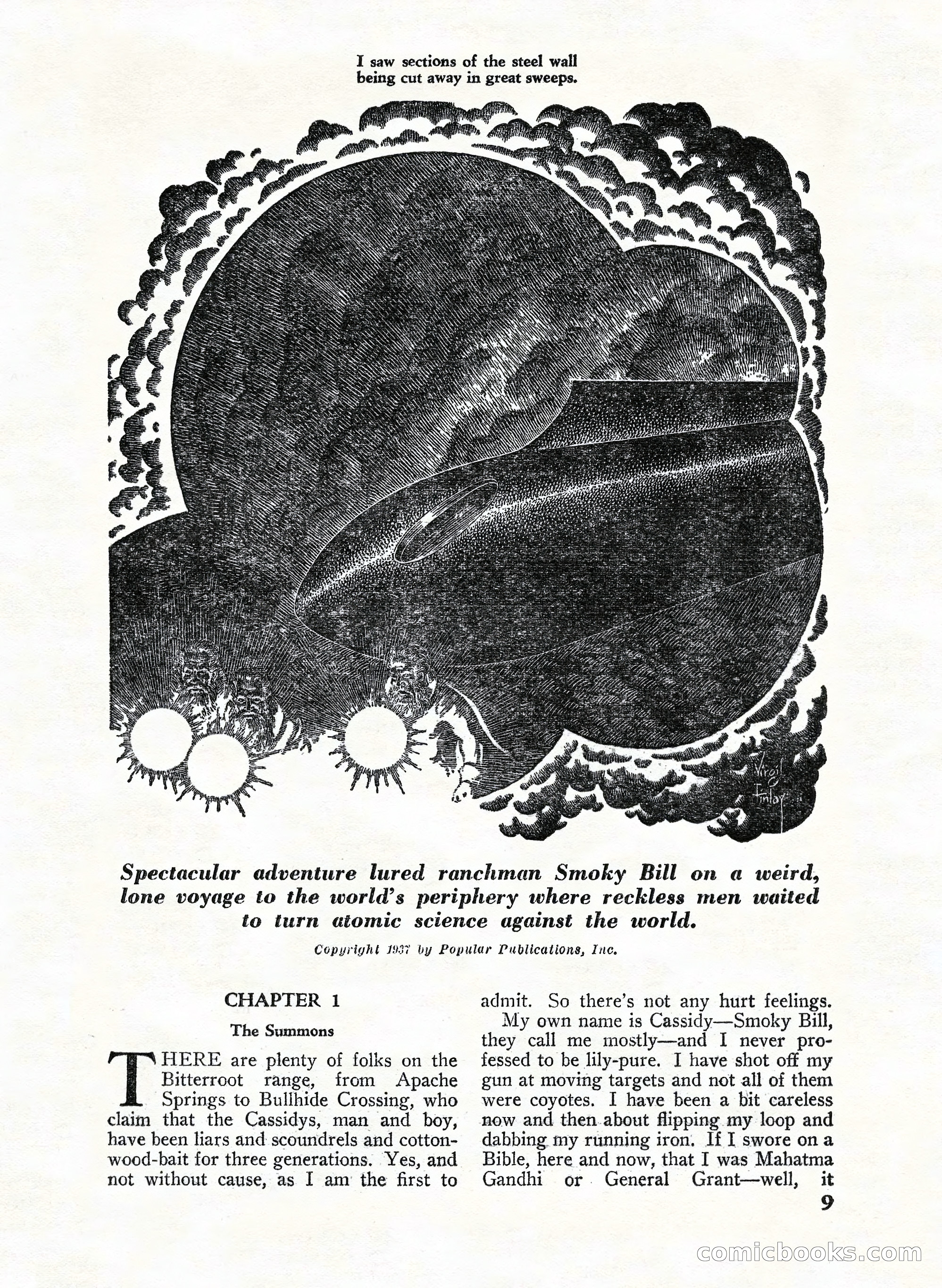 A. Merritt's Fantasy Magazine, February 1950 — page 9 of 132