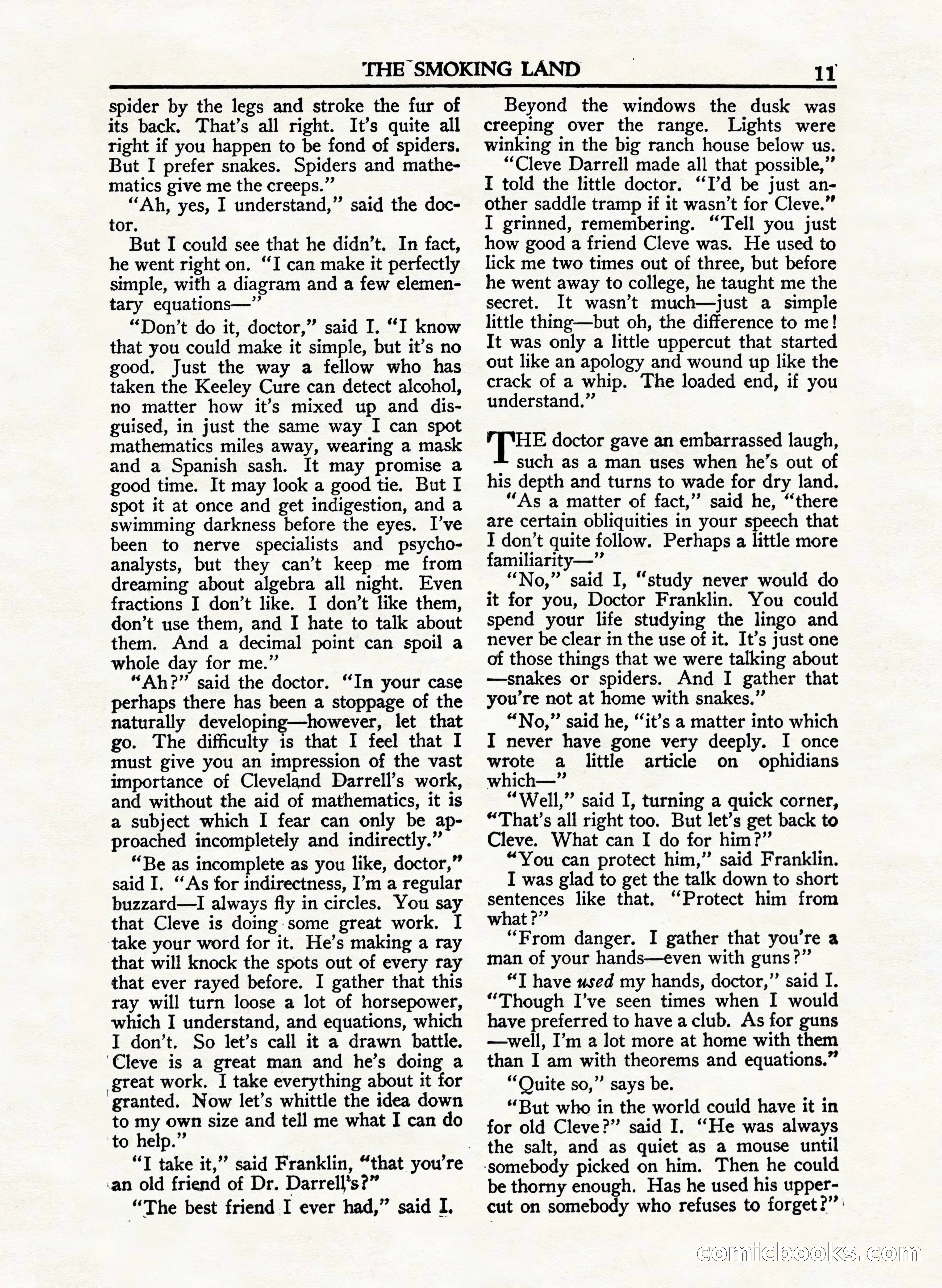 A. Merritt's Fantasy Magazine, February 1950 — page 11 of 132