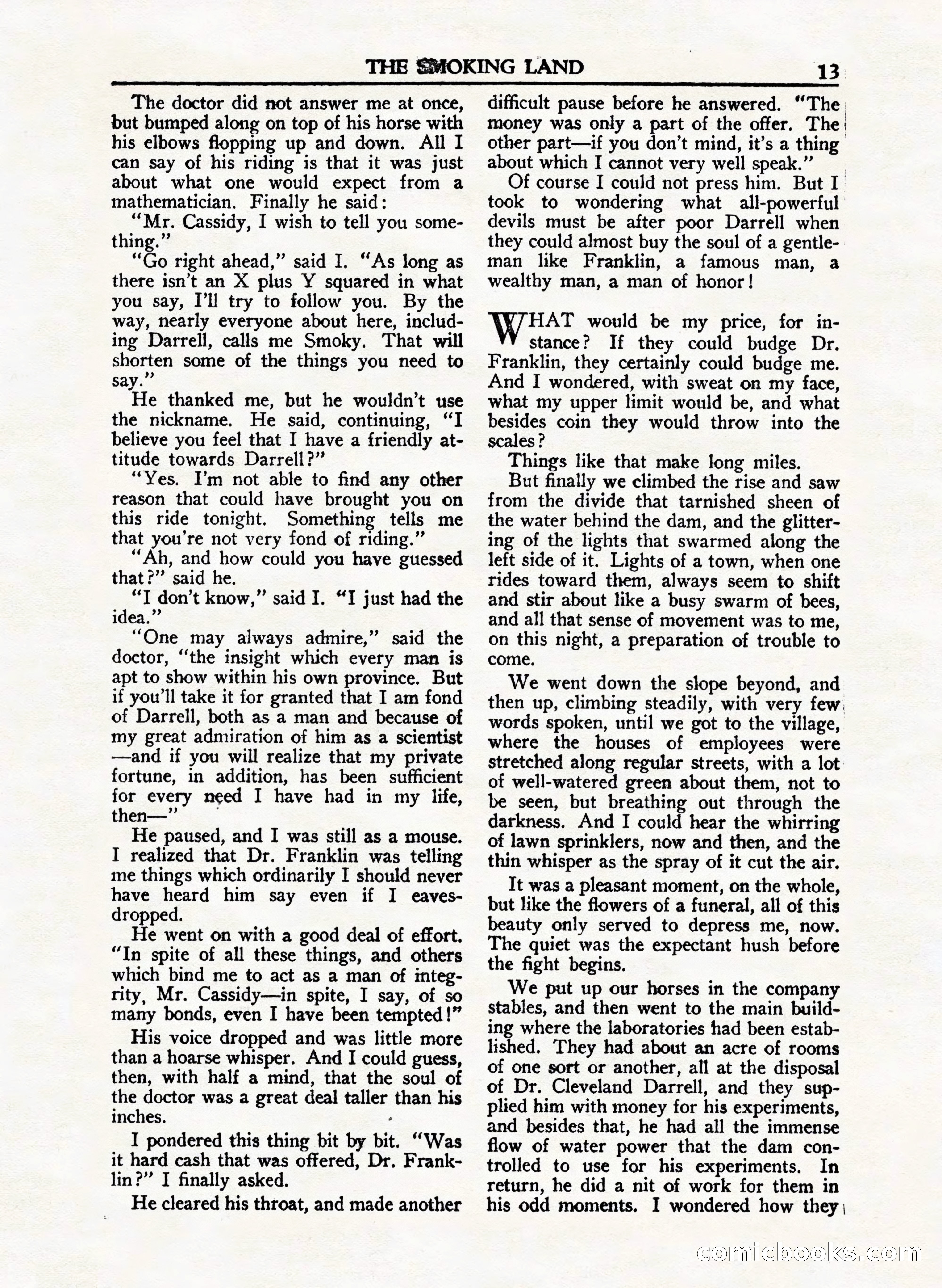 A. Merritt's Fantasy Magazine, February 1950 — page 13 of 132