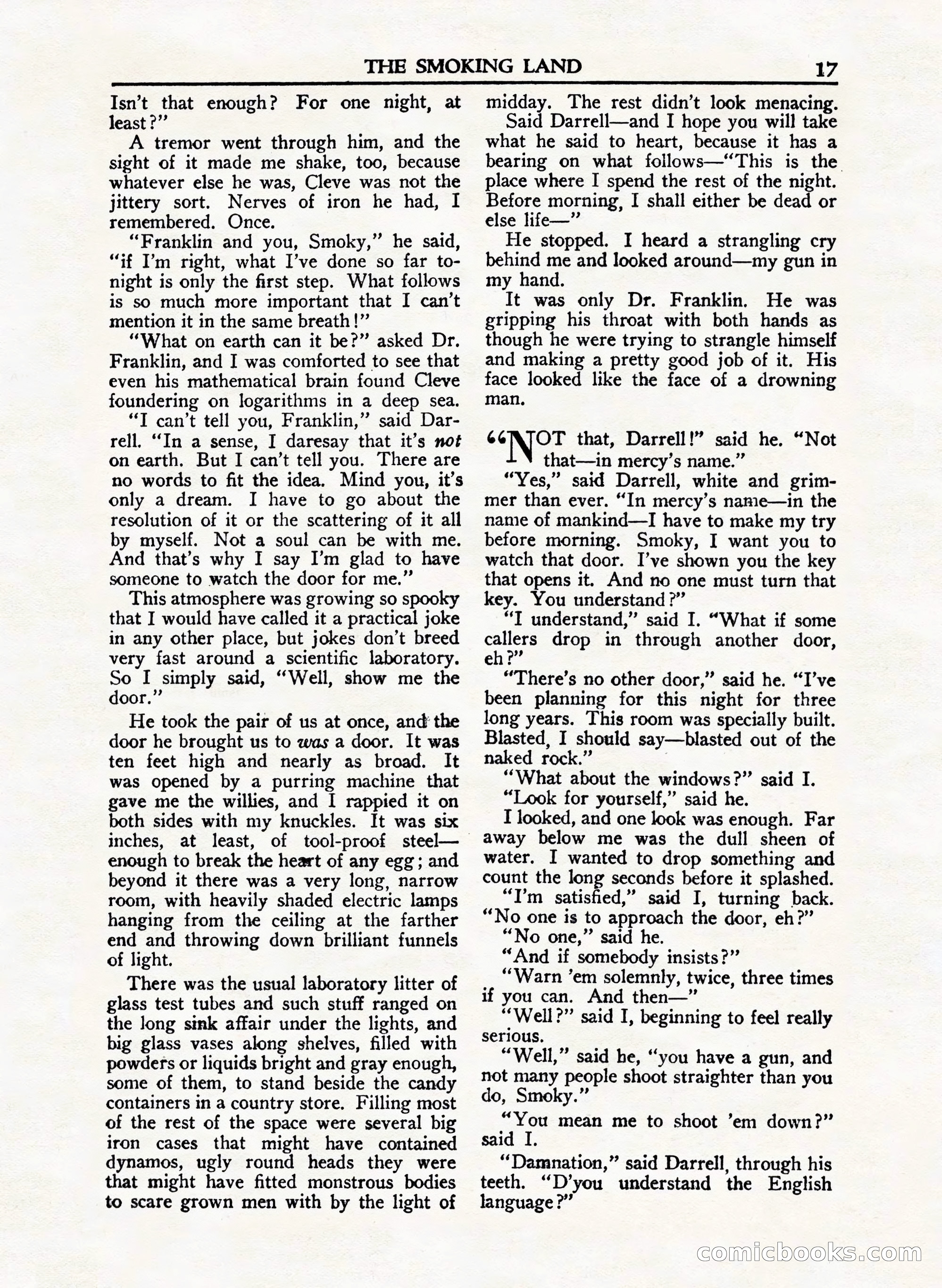 A. Merritt's Fantasy Magazine, February 1950 — page 17 of 132
