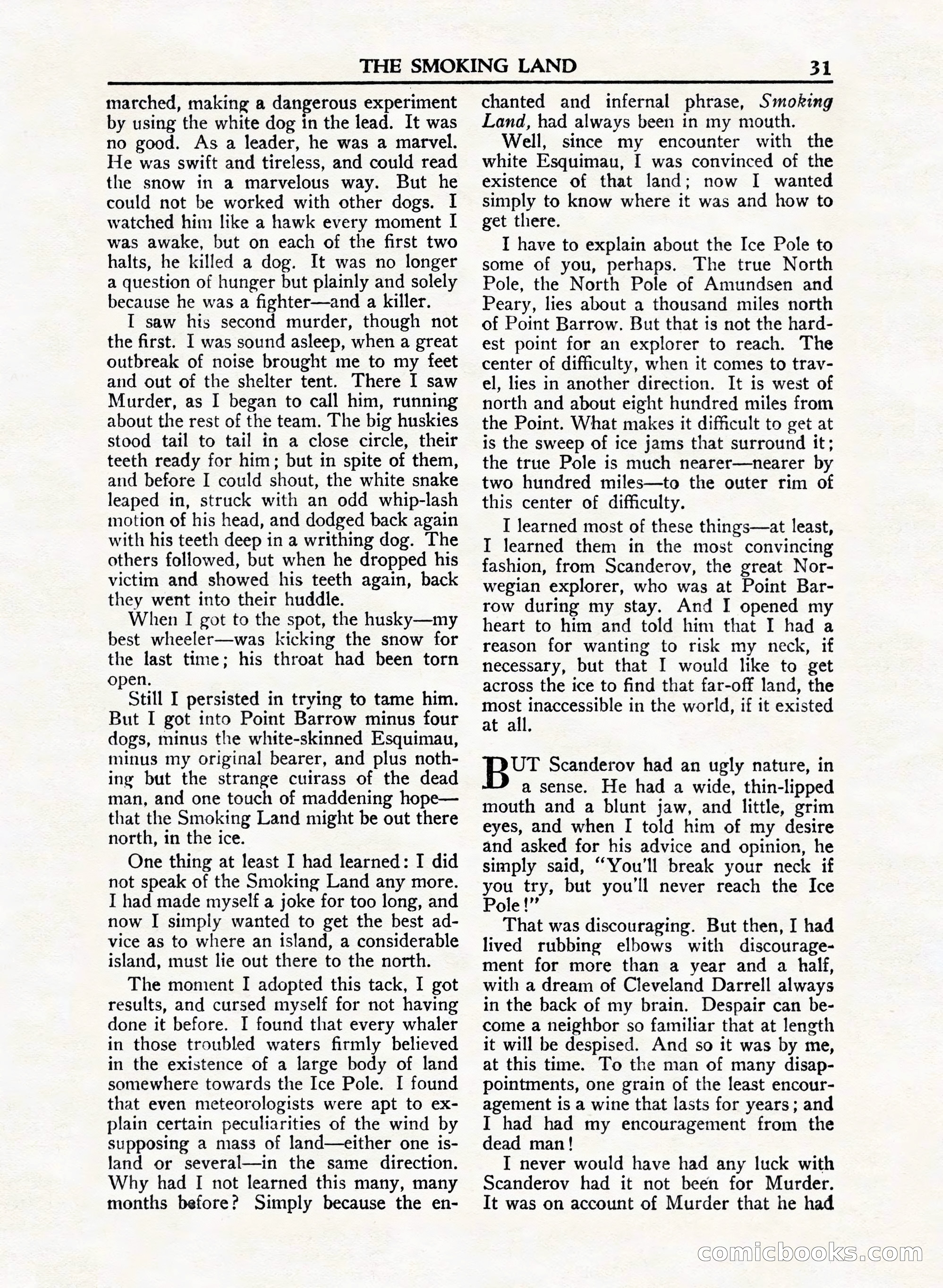 A. Merritt's Fantasy Magazine, February 1950 — page 31 of 132