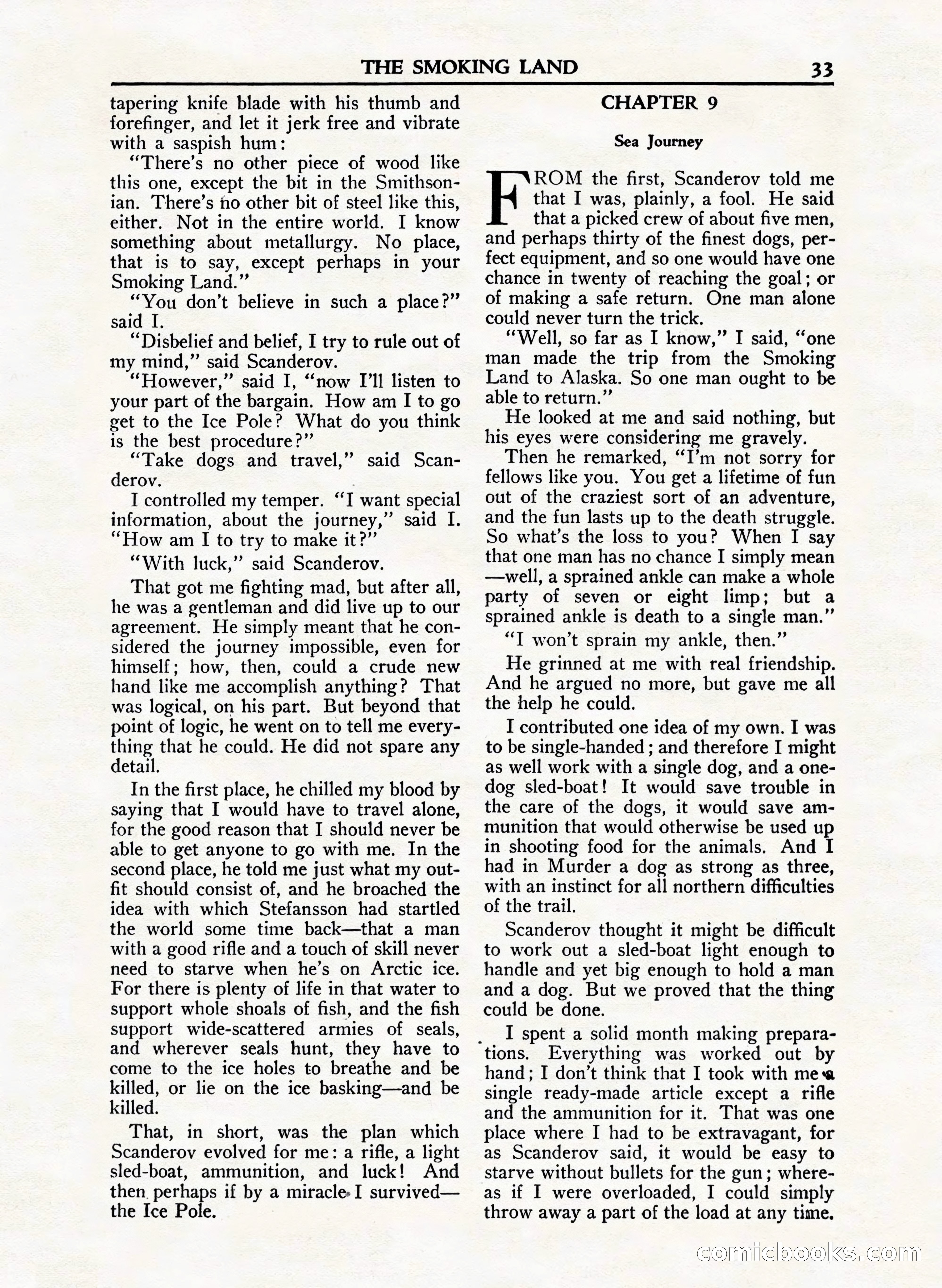 A. Merritt's Fantasy Magazine, February 1950 — page 33 of 132