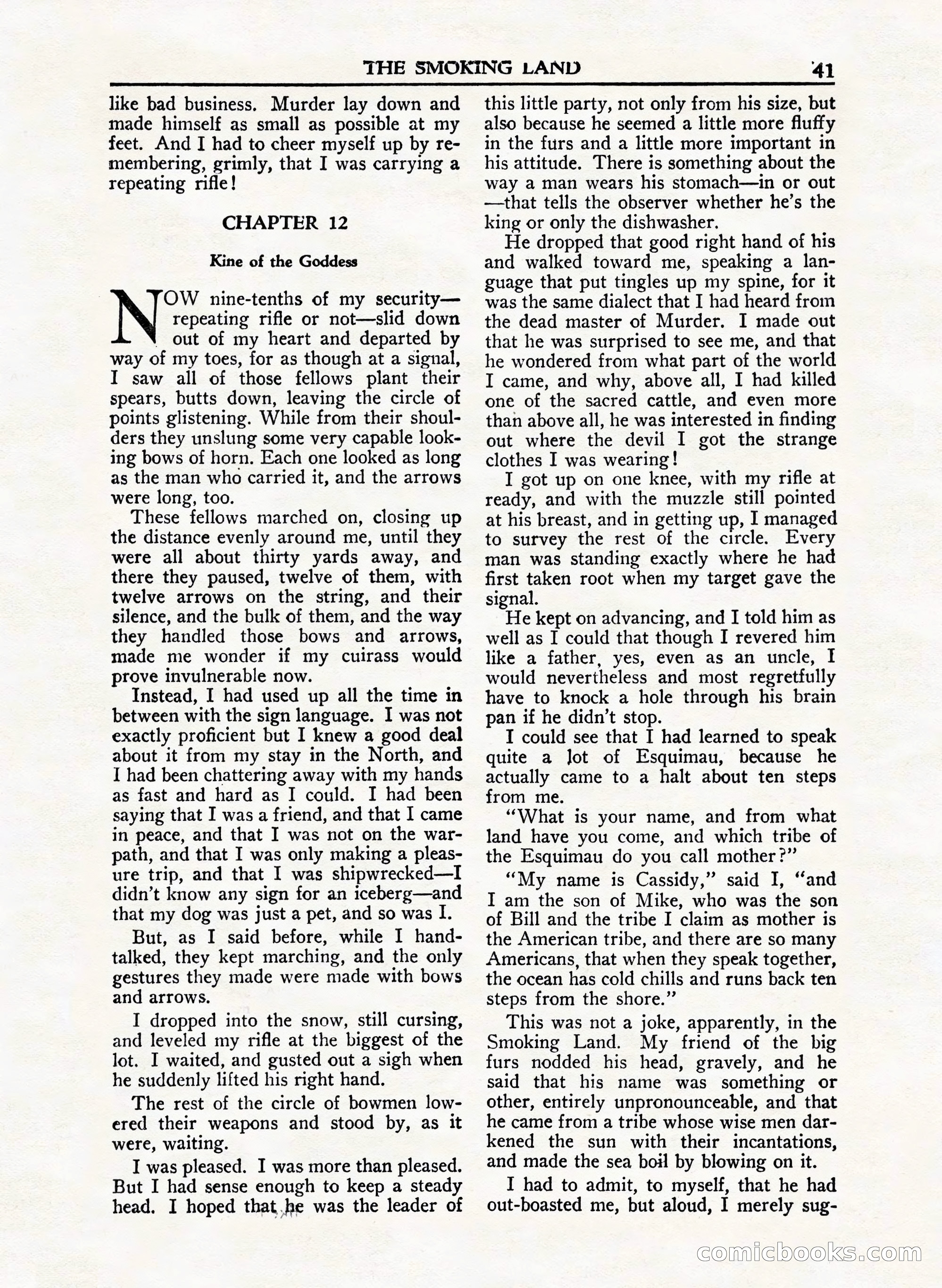 A. Merritt's Fantasy Magazine, February 1950 — page 41 of 132