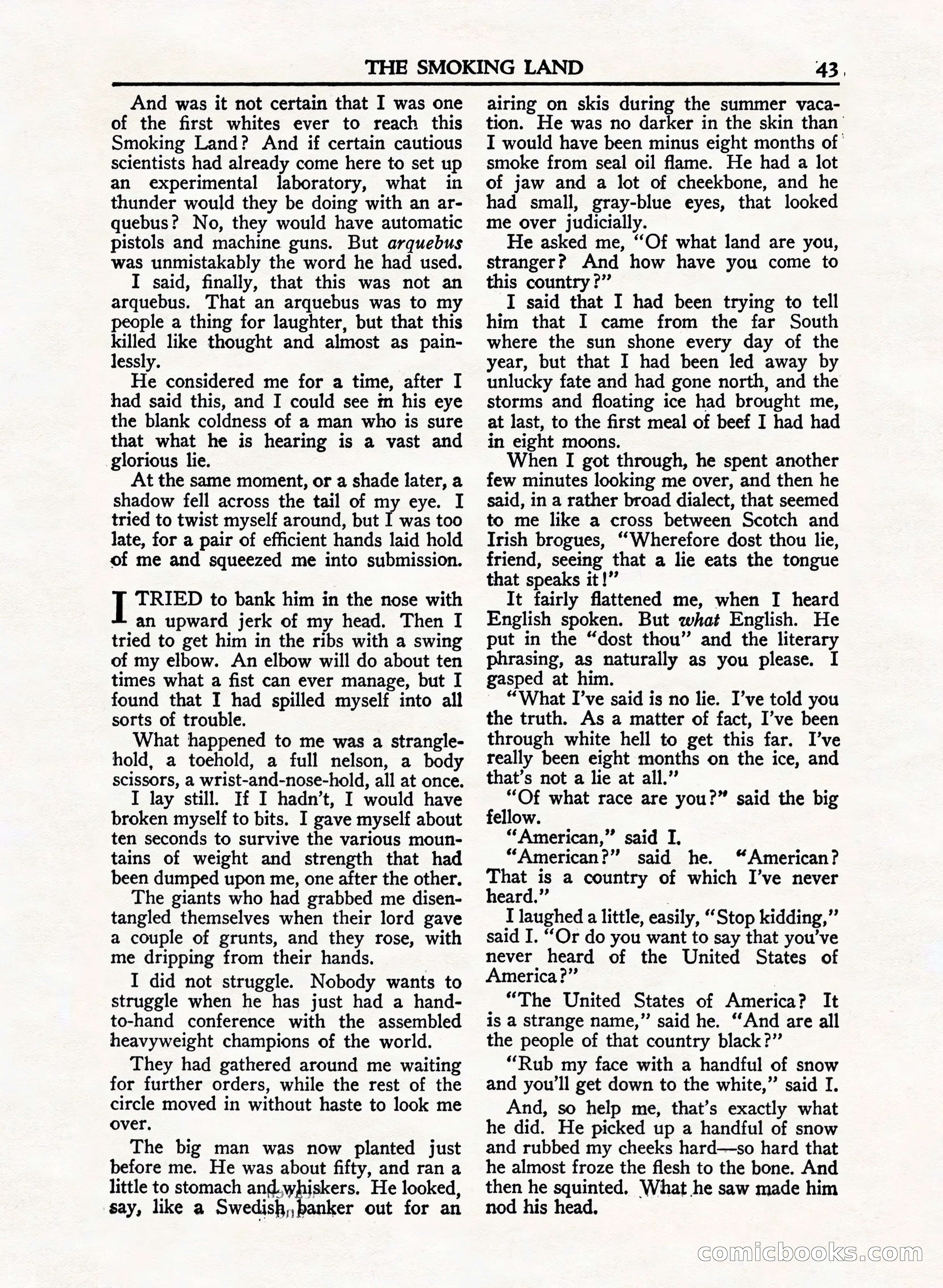 A. Merritt's Fantasy Magazine, February 1950 — page 43 of 132