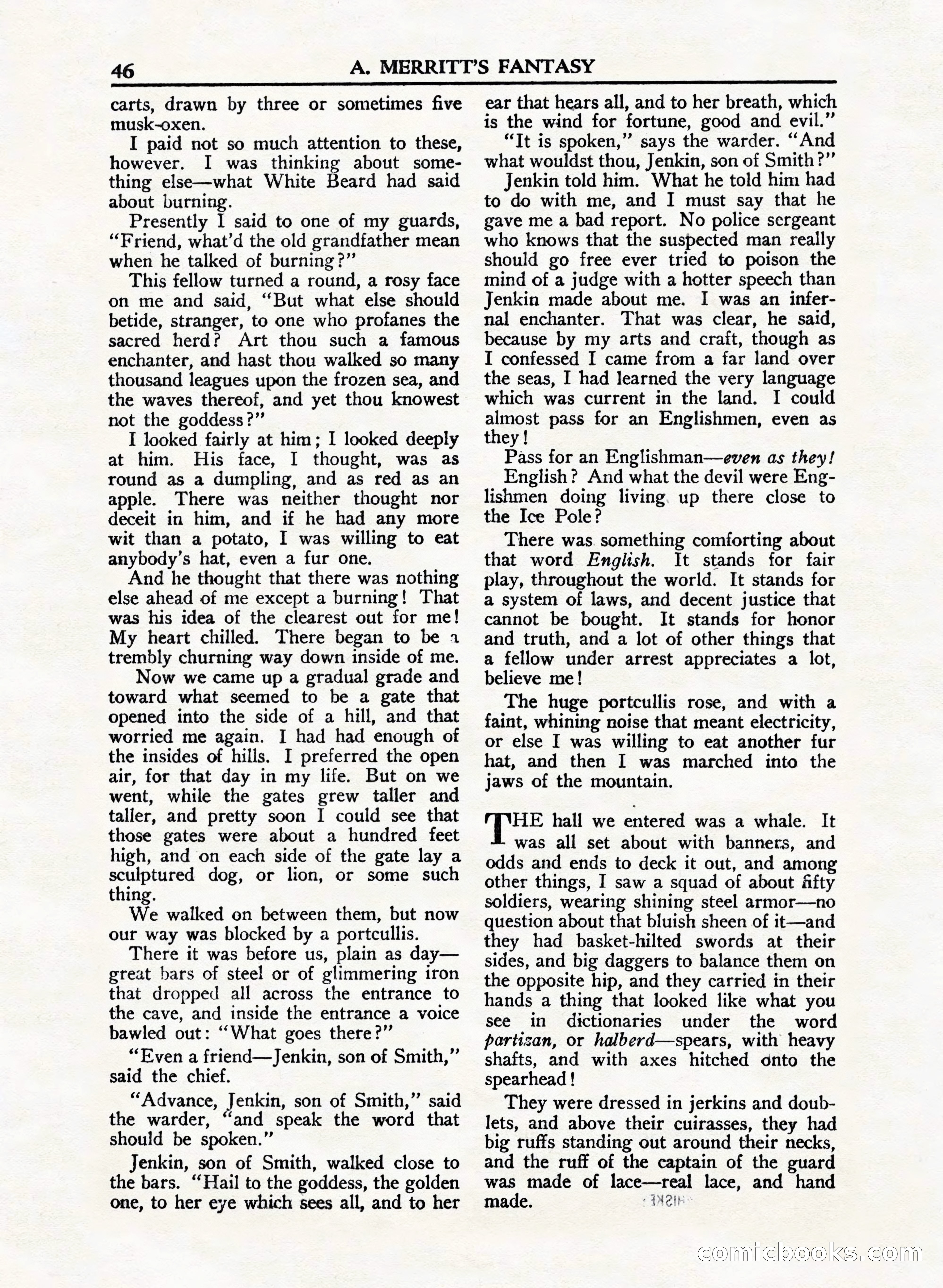 A. Merritt's Fantasy Magazine, February 1950 — page 46 of 132