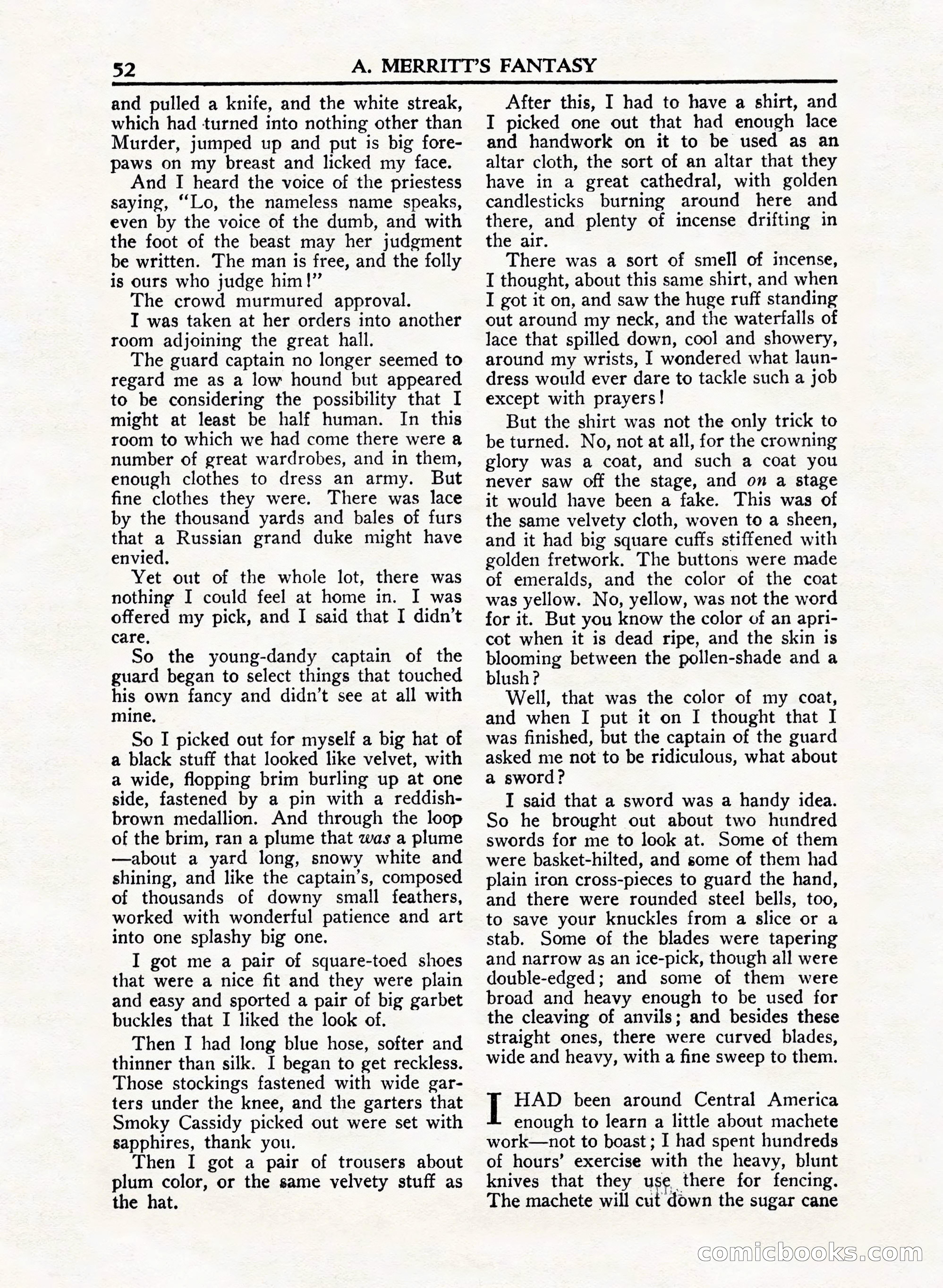 A. Merritt's Fantasy Magazine, February 1950 — page 52 of 132