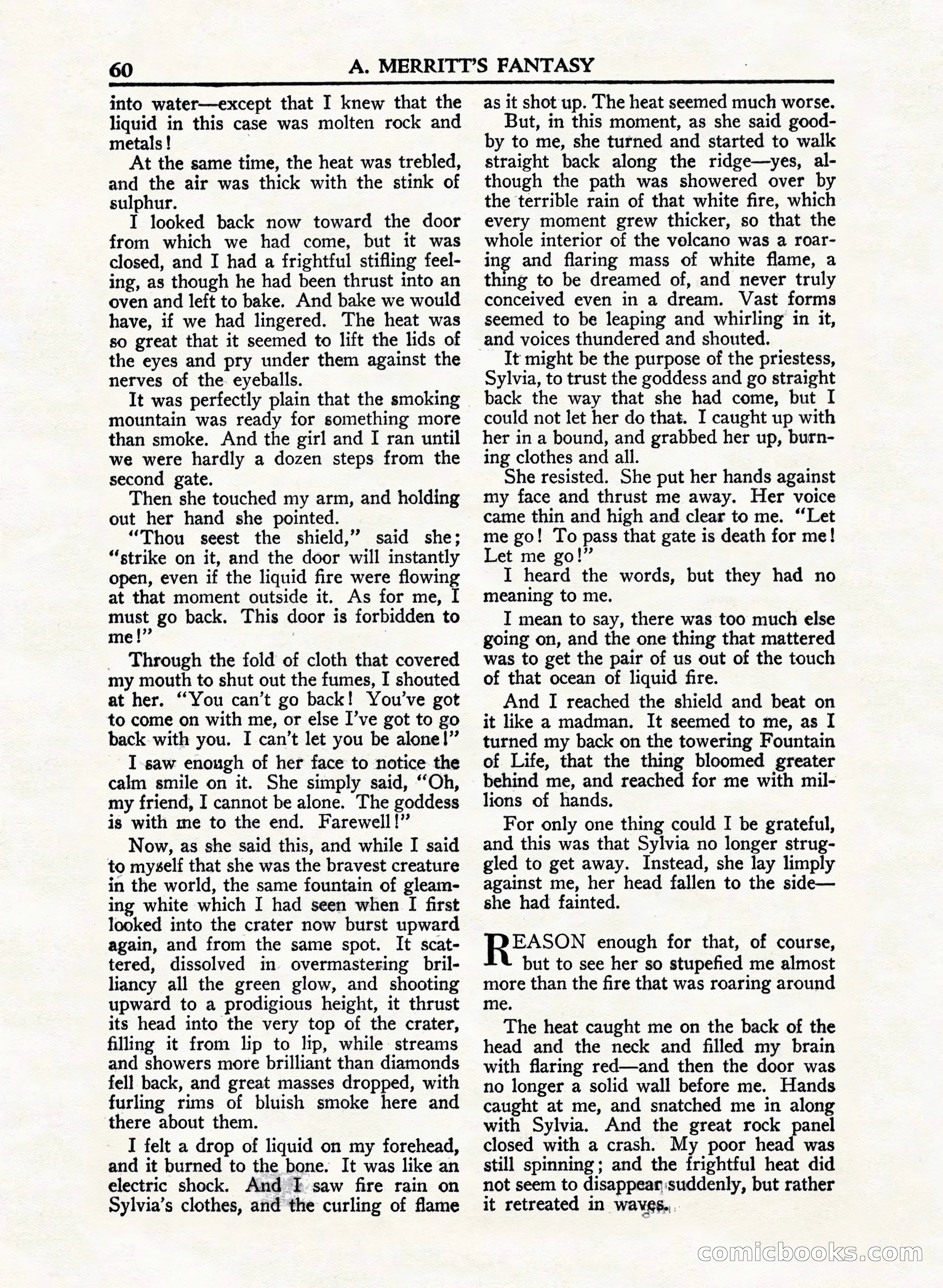 A. Merritt's Fantasy Magazine, February 1950 — page 60 of 132