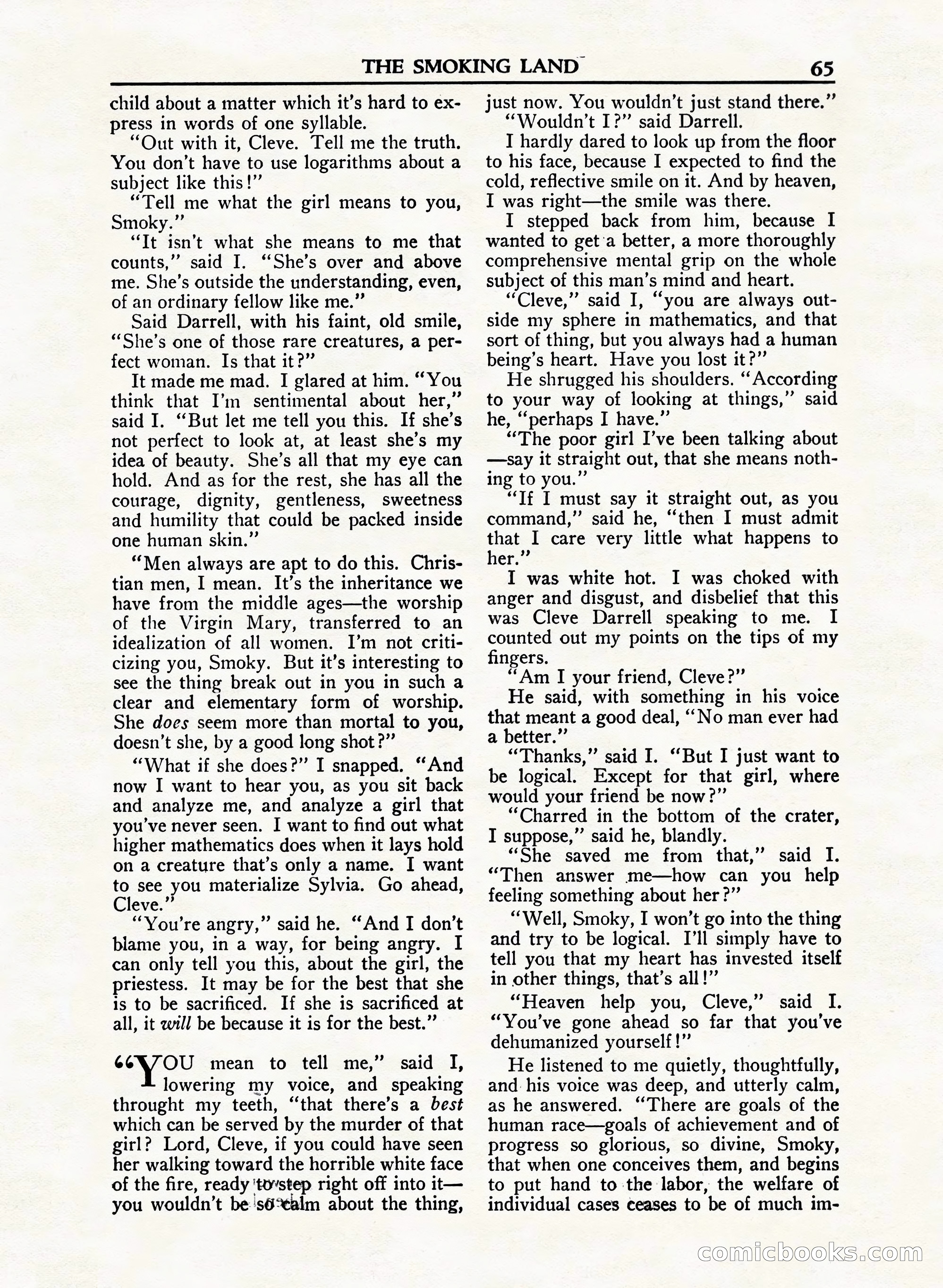 A. Merritt's Fantasy Magazine, February 1950 — page 65 of 132