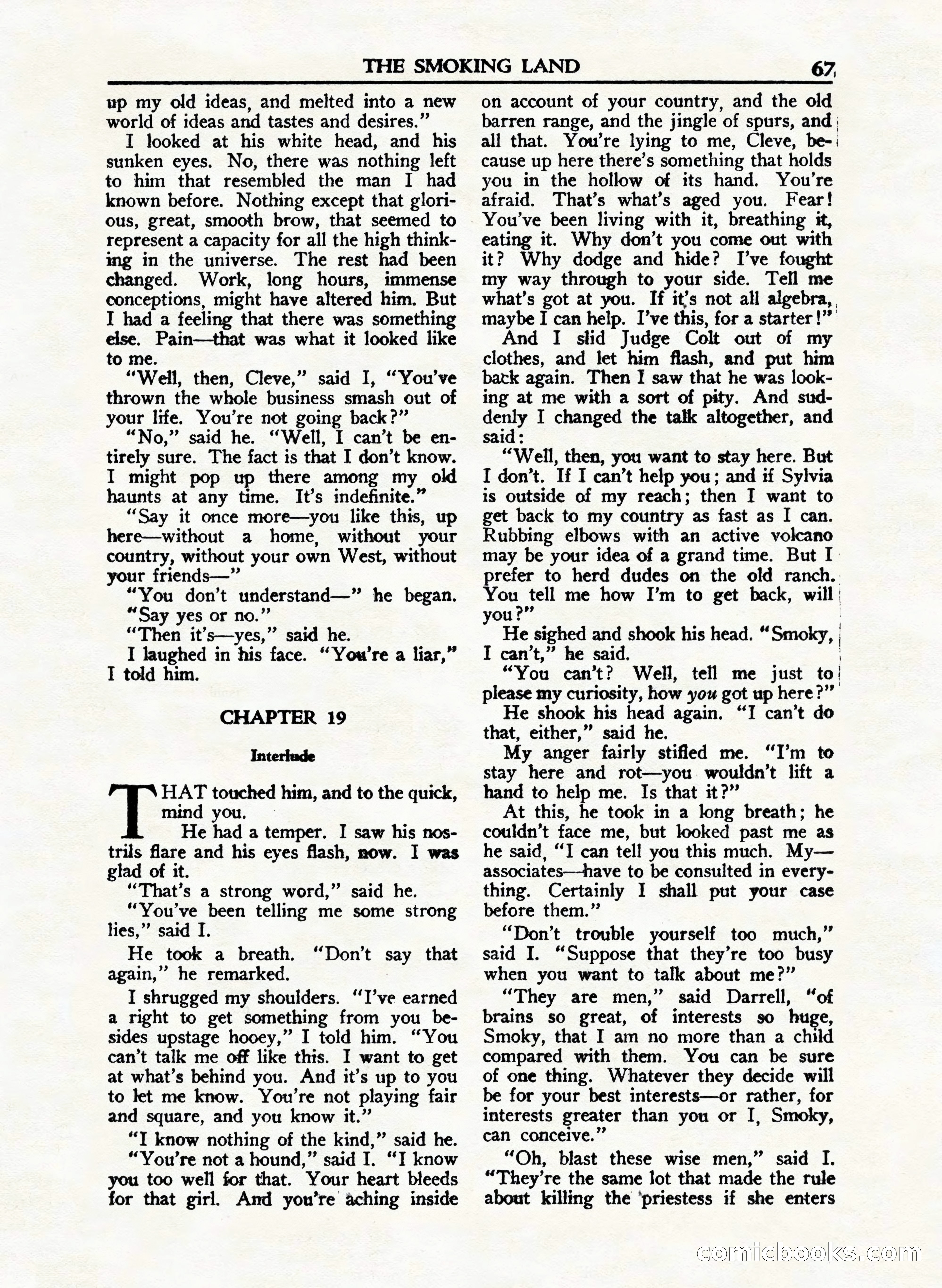 A. Merritt's Fantasy Magazine, February 1950 — page 67 of 132