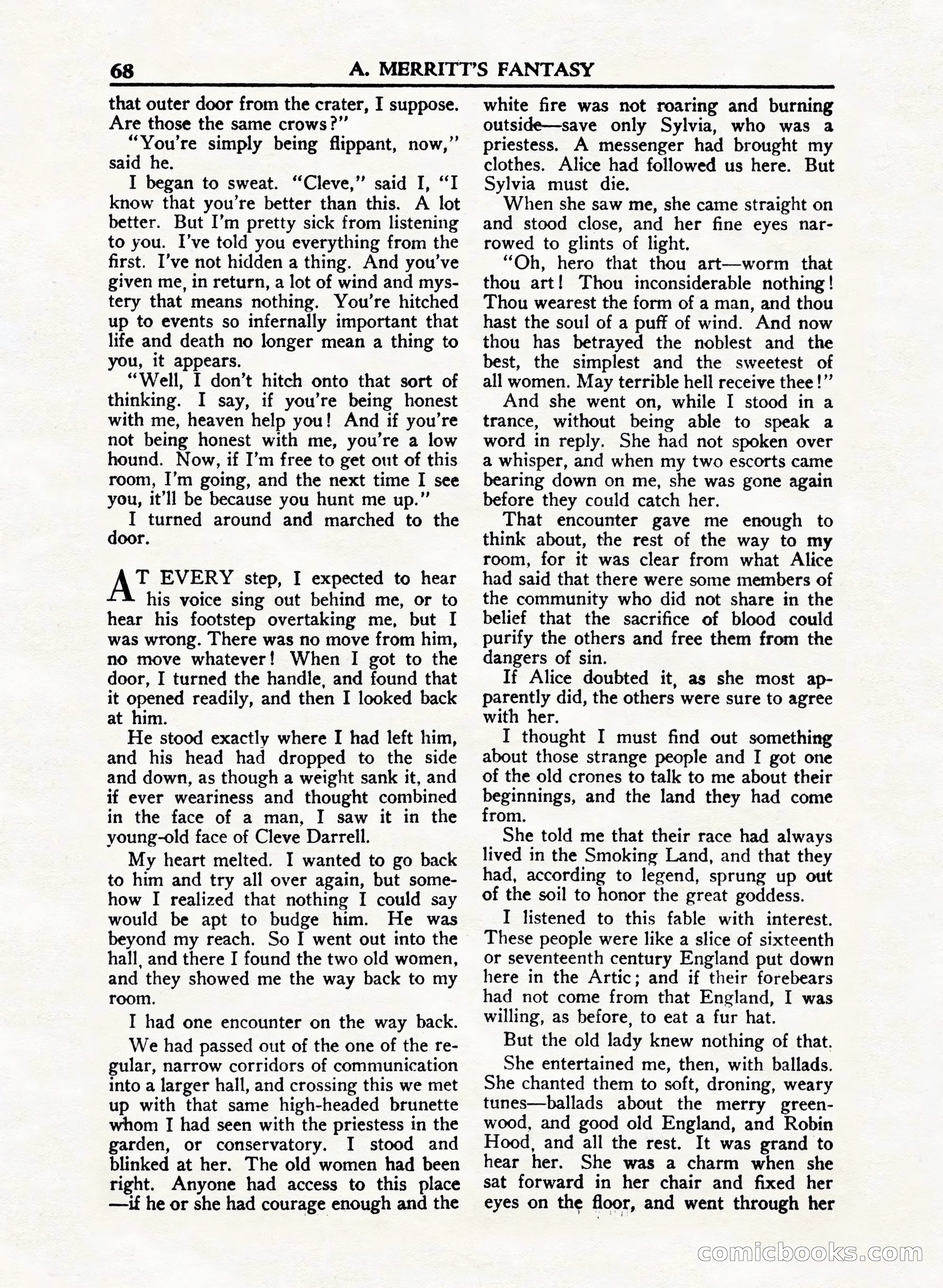 A. Merritt's Fantasy Magazine, February 1950 — page 68 of 132