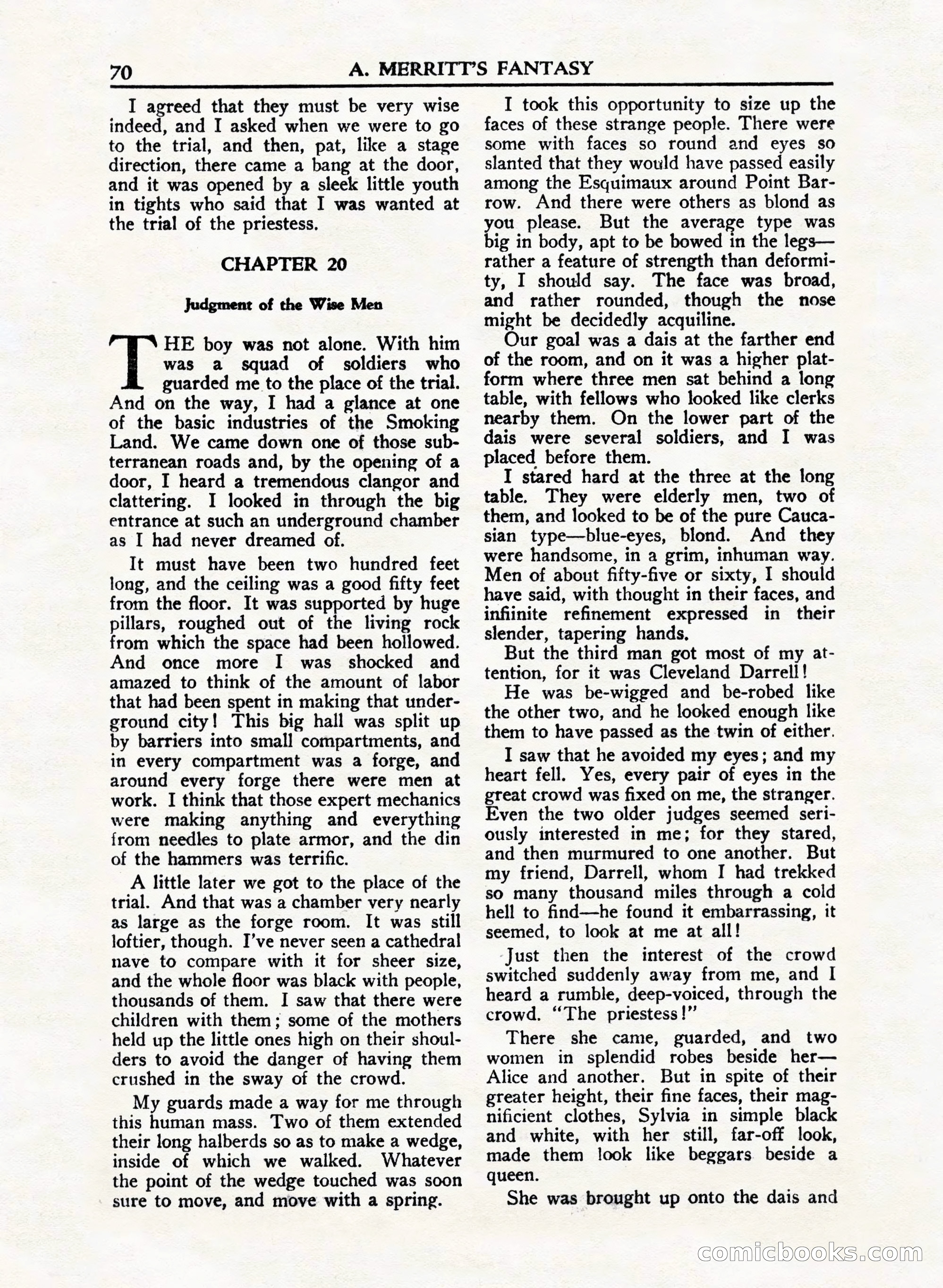 A. Merritt's Fantasy Magazine, February 1950 — page 70 of 132