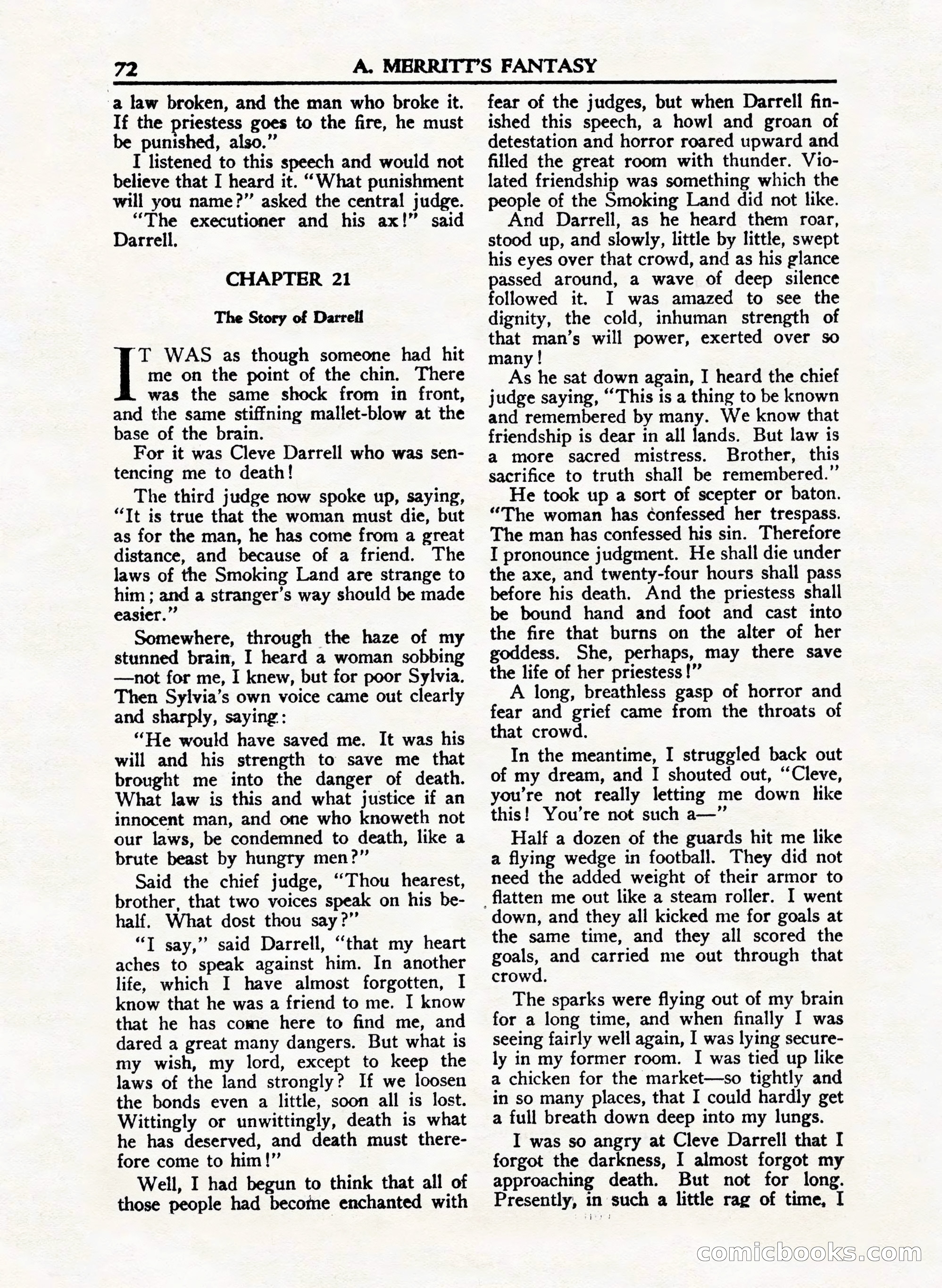A. Merritt's Fantasy Magazine, February 1950 — page 72 of 132