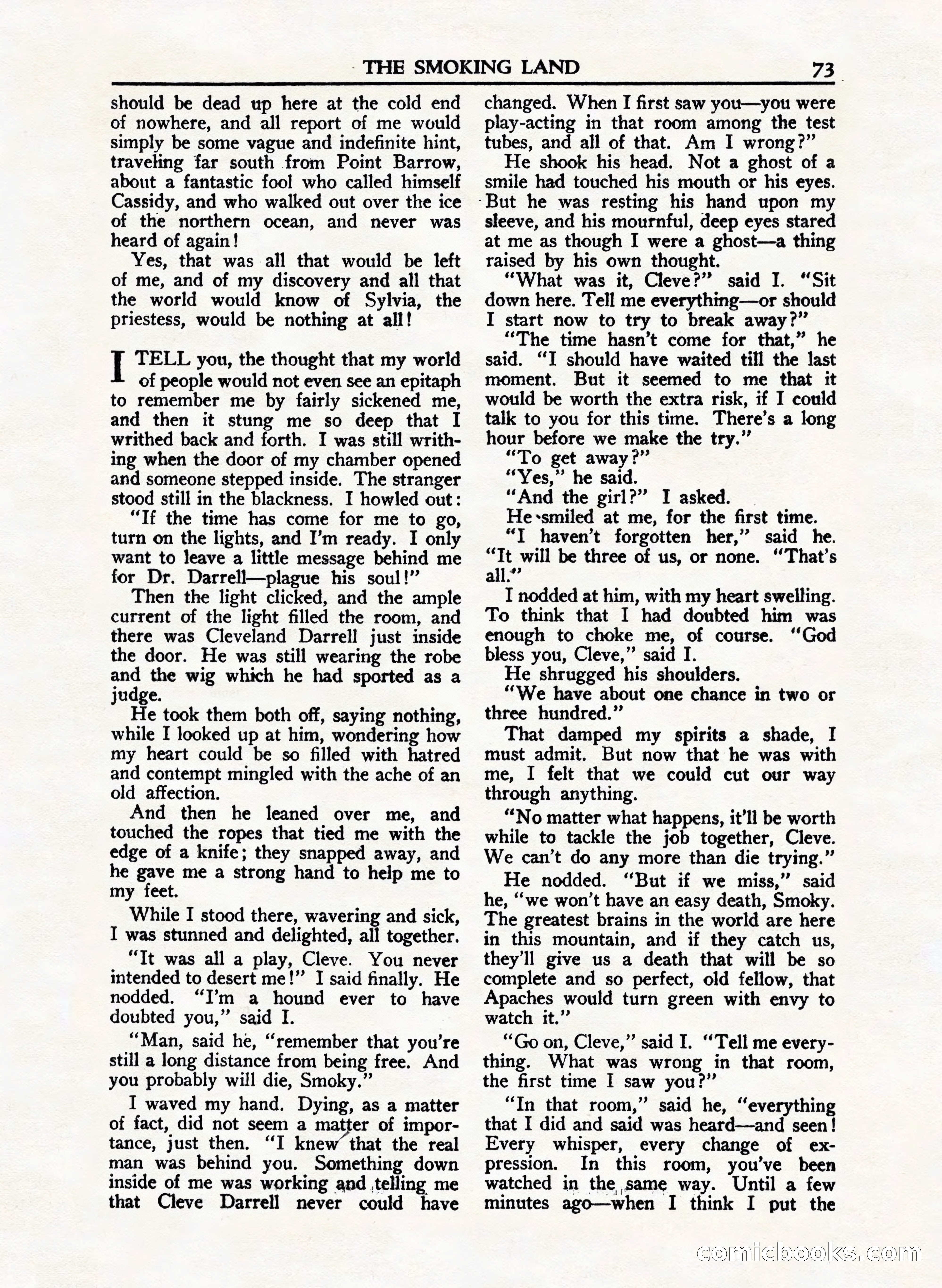 A. Merritt's Fantasy Magazine, February 1950 — page 73 of 132