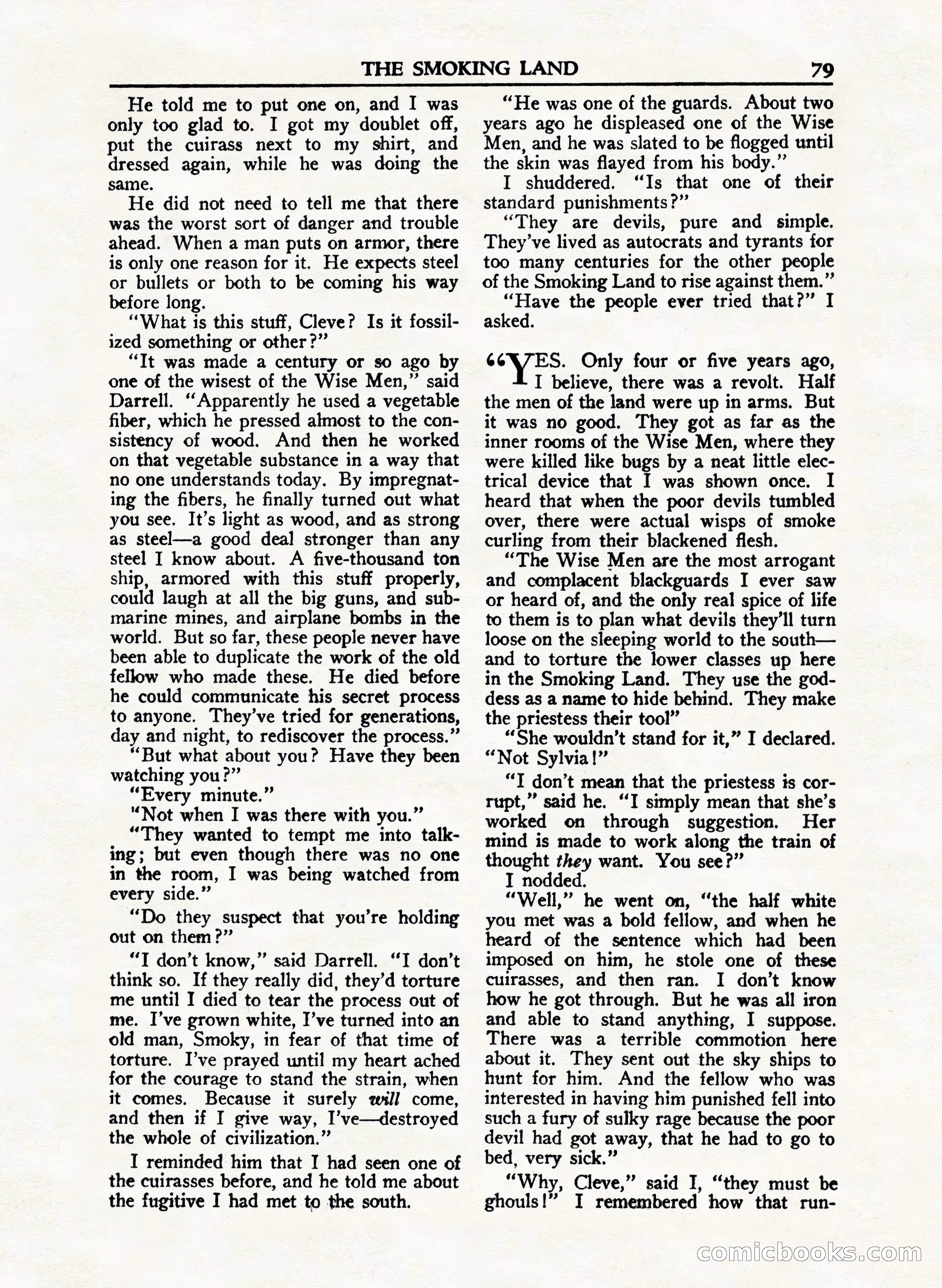 A. Merritt's Fantasy Magazine, February 1950 — page 79 of 132