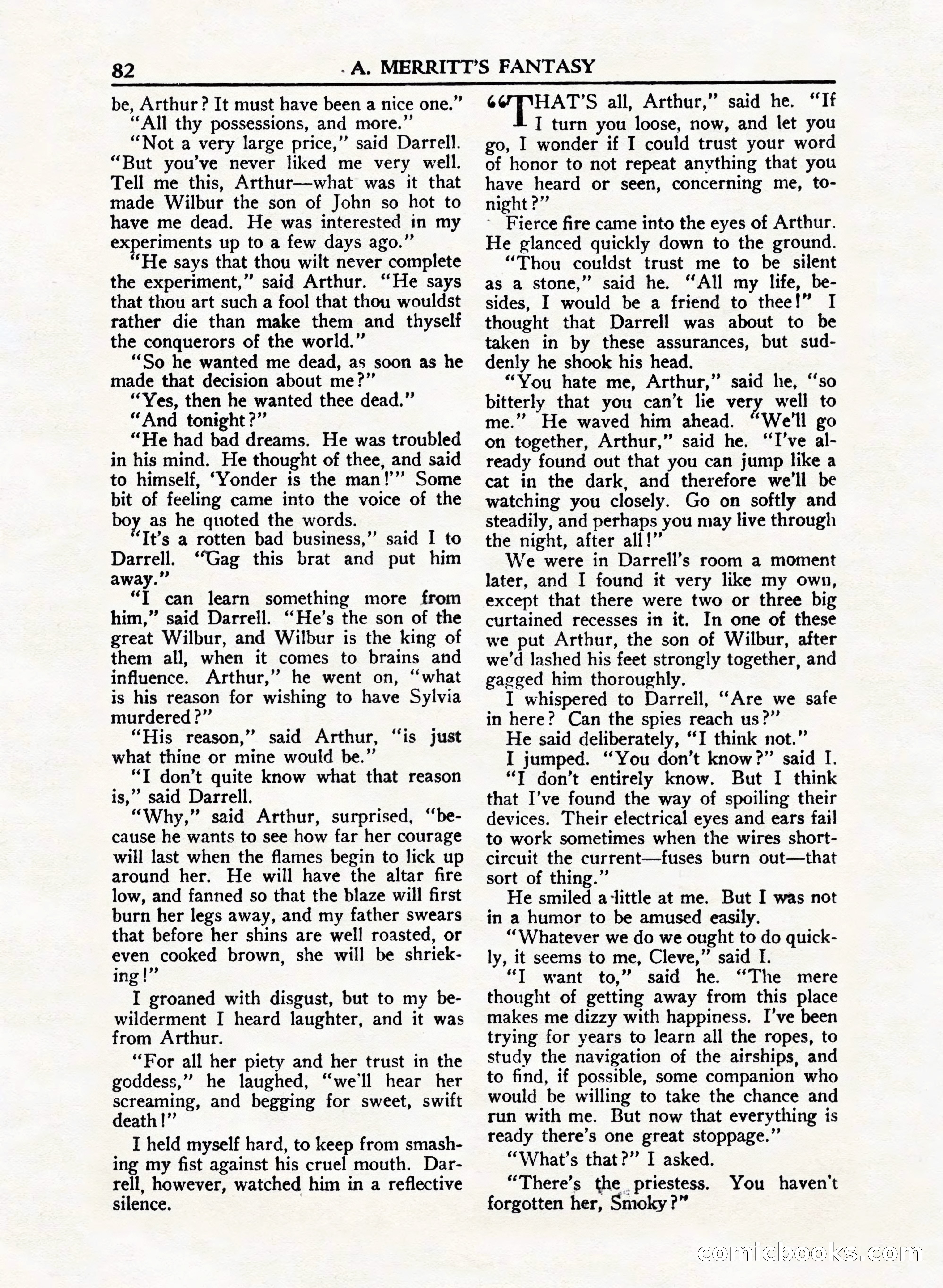 A. Merritt's Fantasy Magazine, February 1950 — page 82 of 132