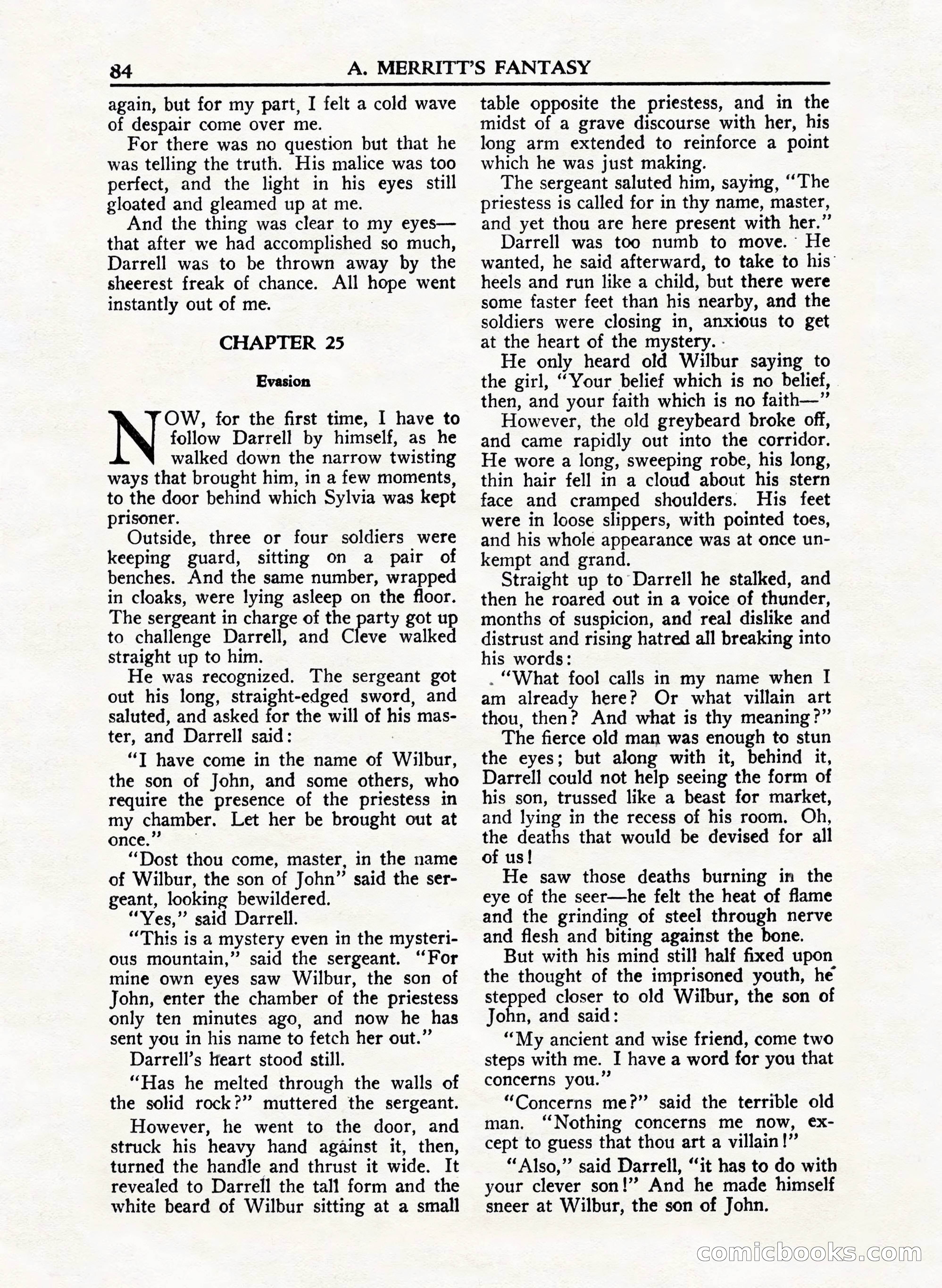 A. Merritt's Fantasy Magazine, February 1950 — page 84 of 132