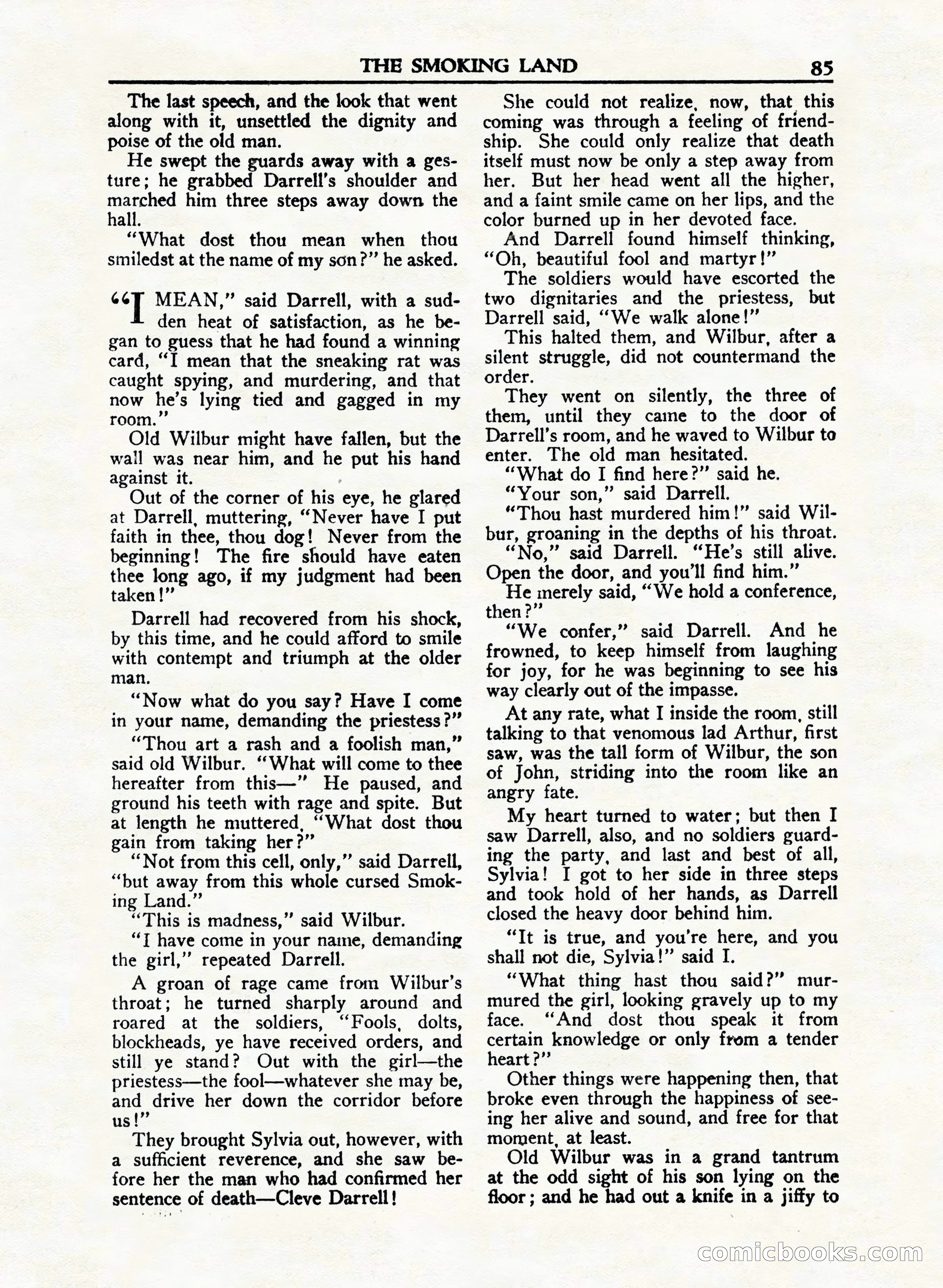 A. Merritt's Fantasy Magazine, February 1950 — page 85 of 132