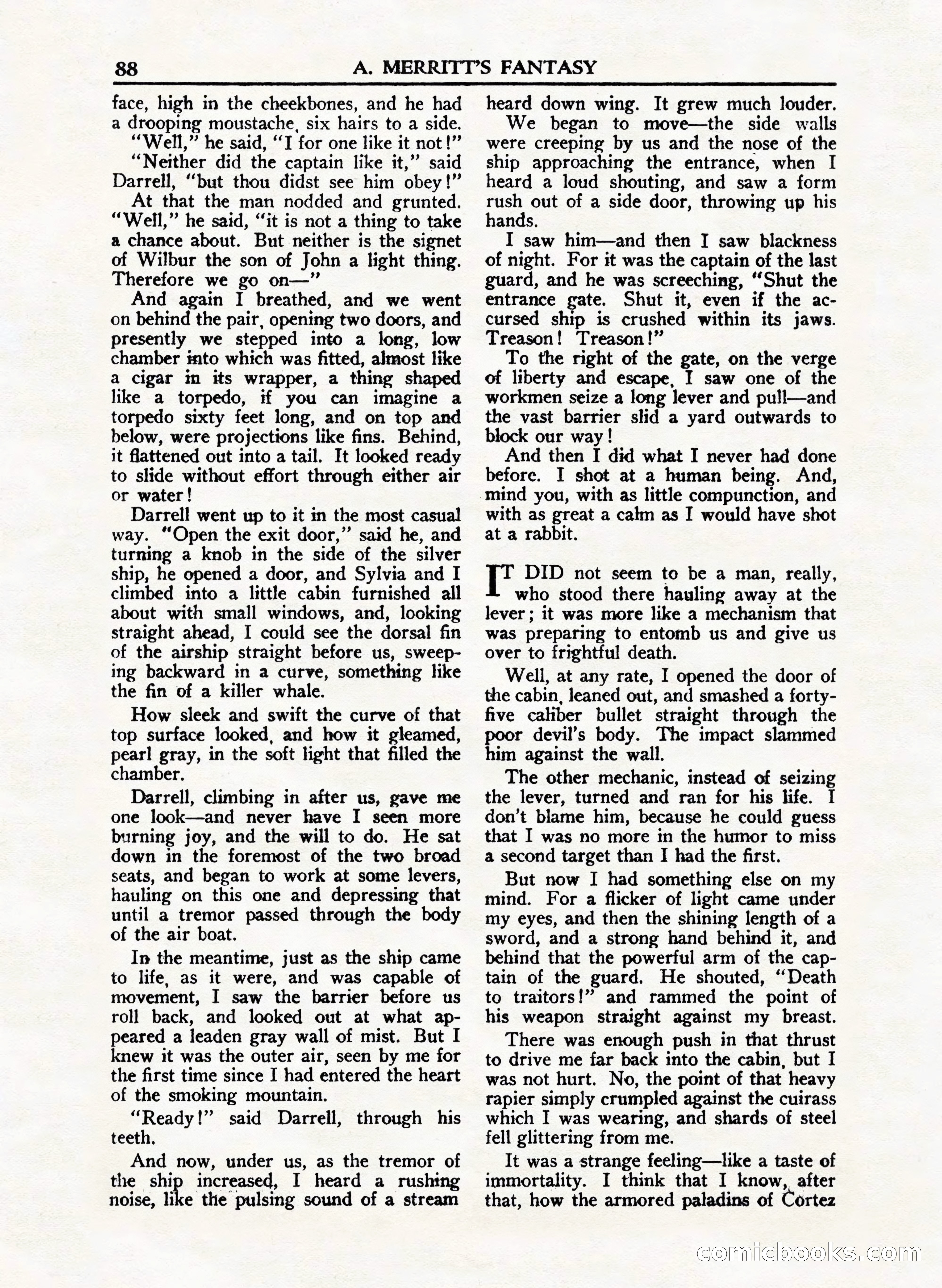 A. Merritt's Fantasy Magazine, February 1950 — page 88 of 132