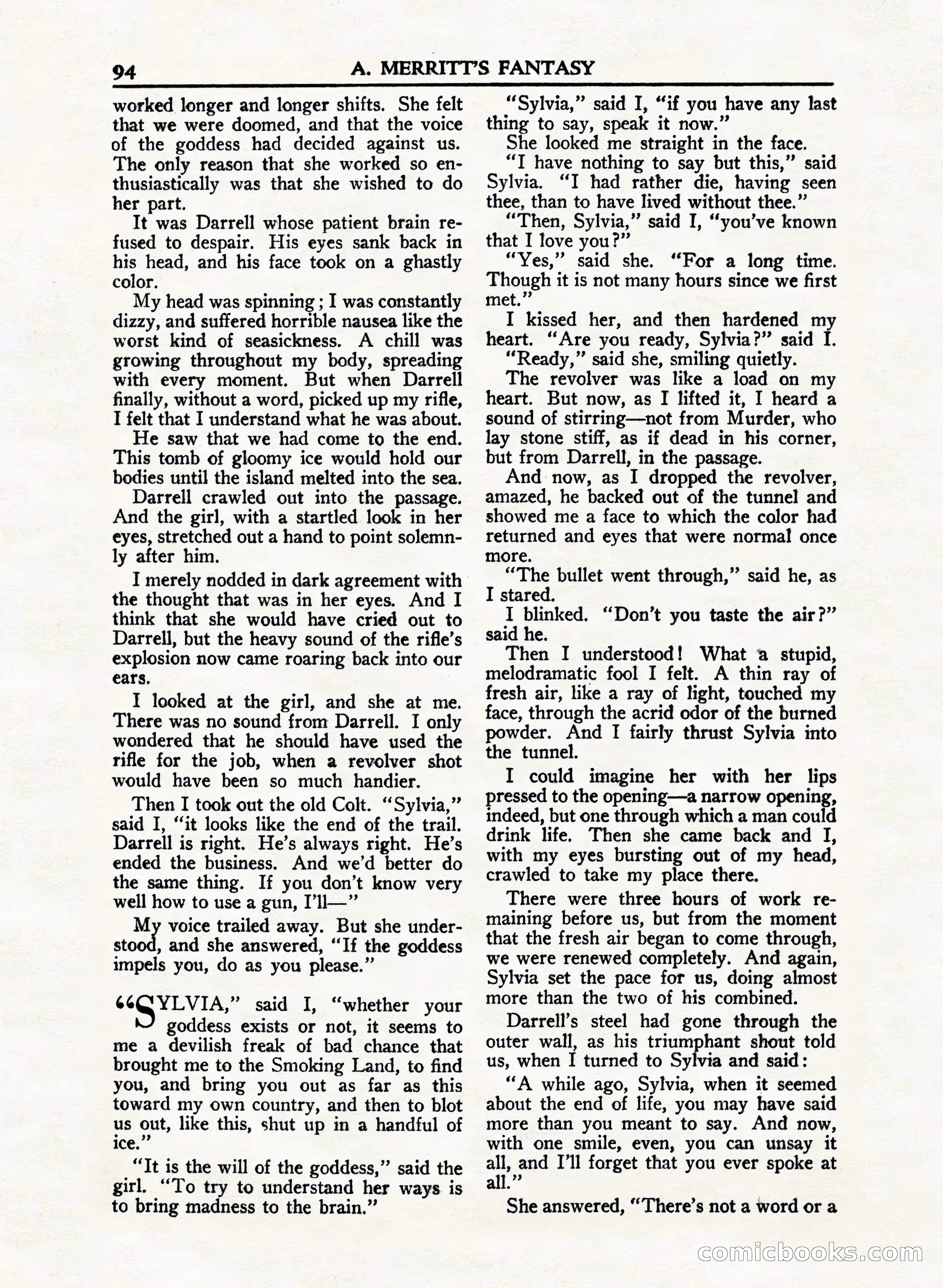 A. Merritt's Fantasy Magazine, February 1950 — page 94 of 132