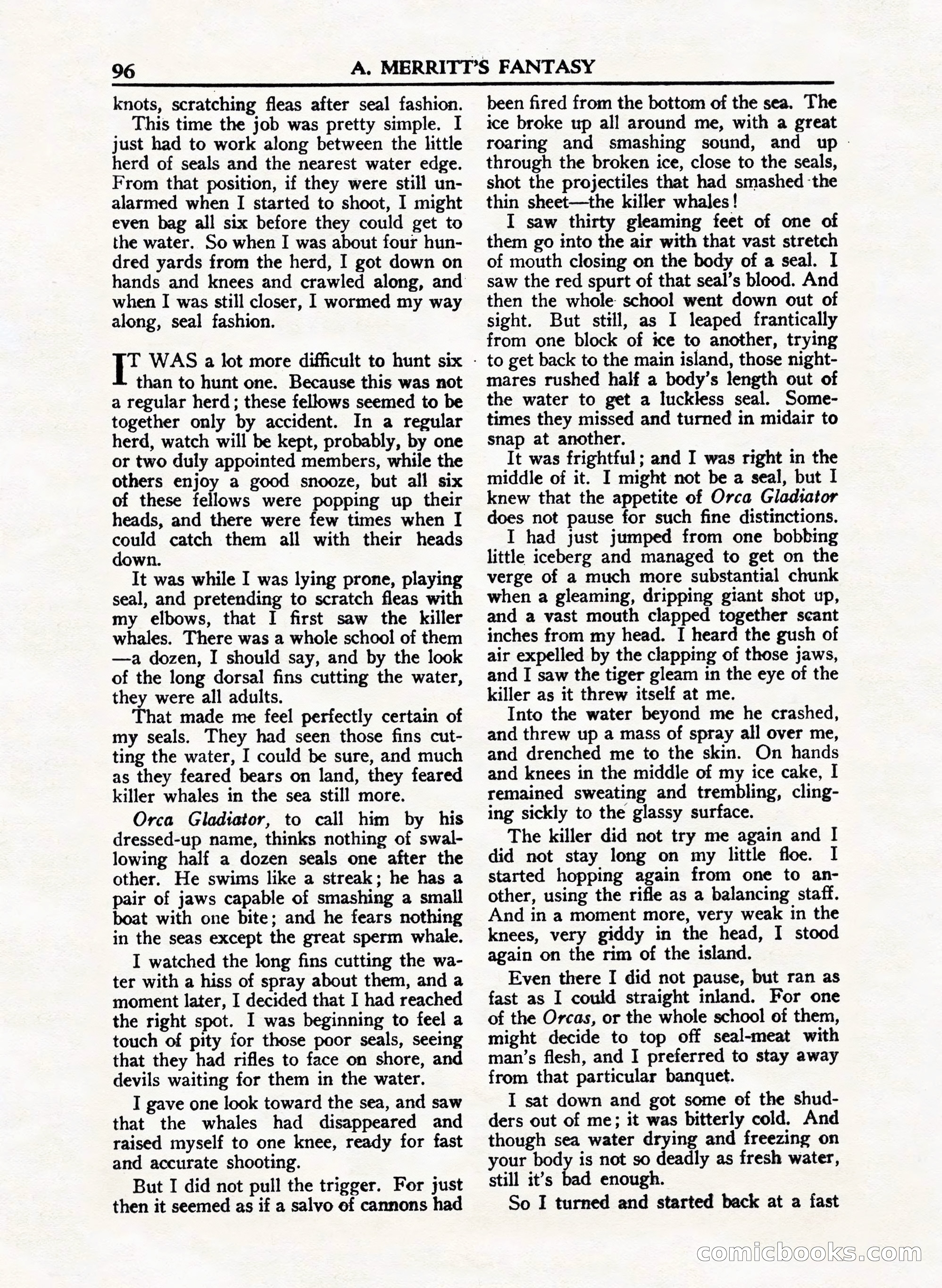 A. Merritt's Fantasy Magazine, February 1950 — page 96 of 132