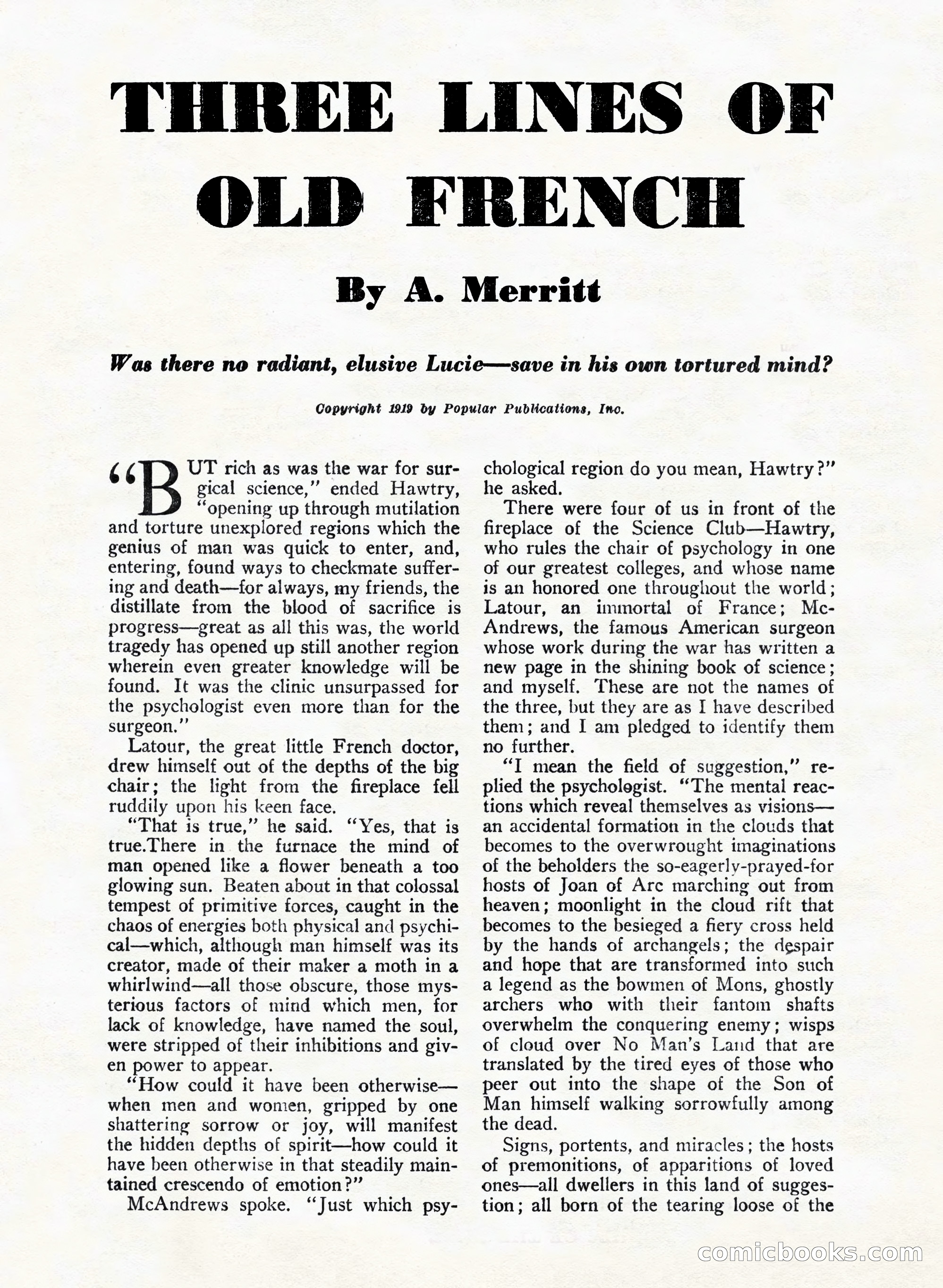A. Merritt's Fantasy Magazine, February 1950 — page 102 of 132