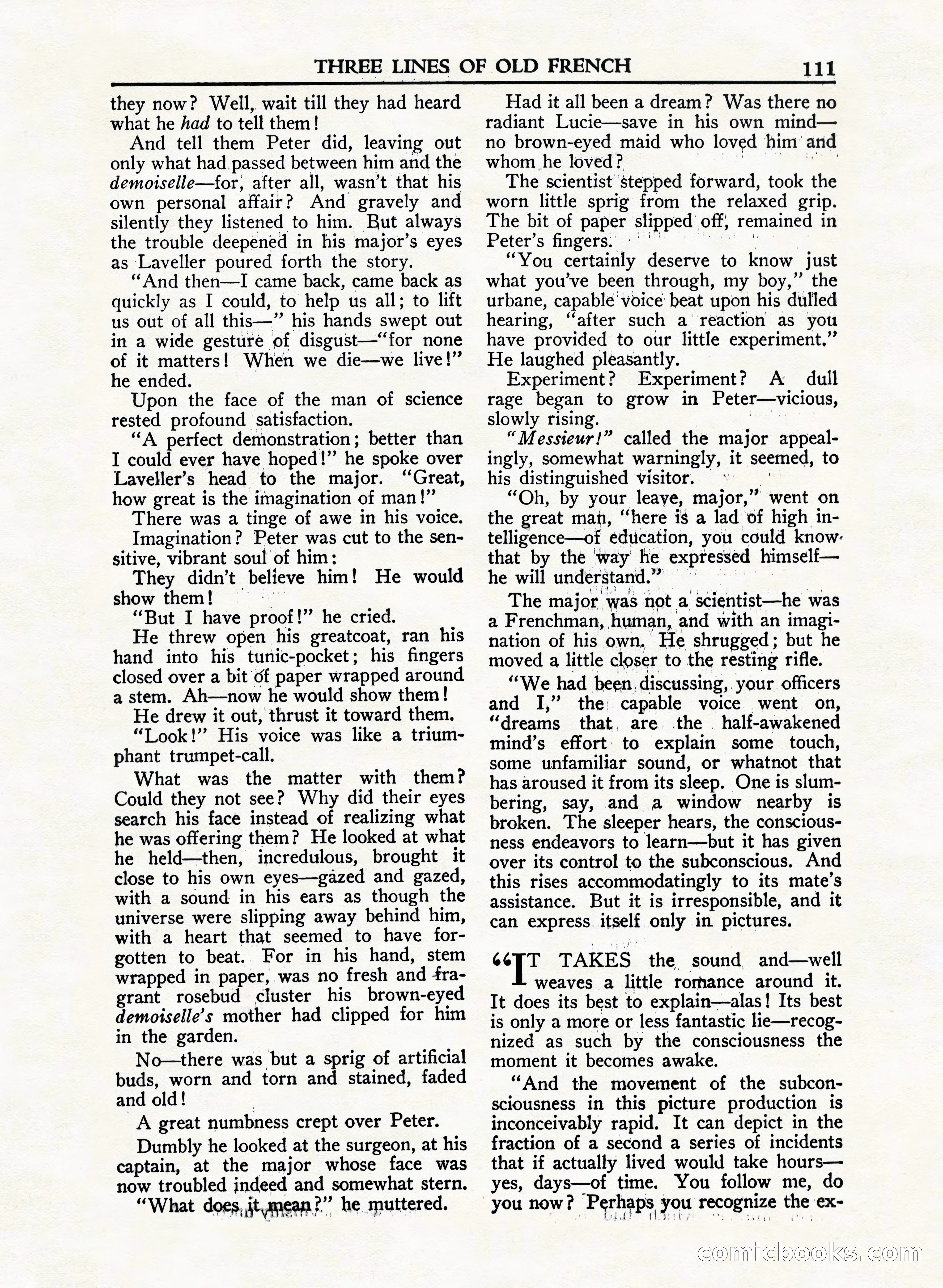 A. Merritt's Fantasy Magazine, February 1950 — page 111 of 132