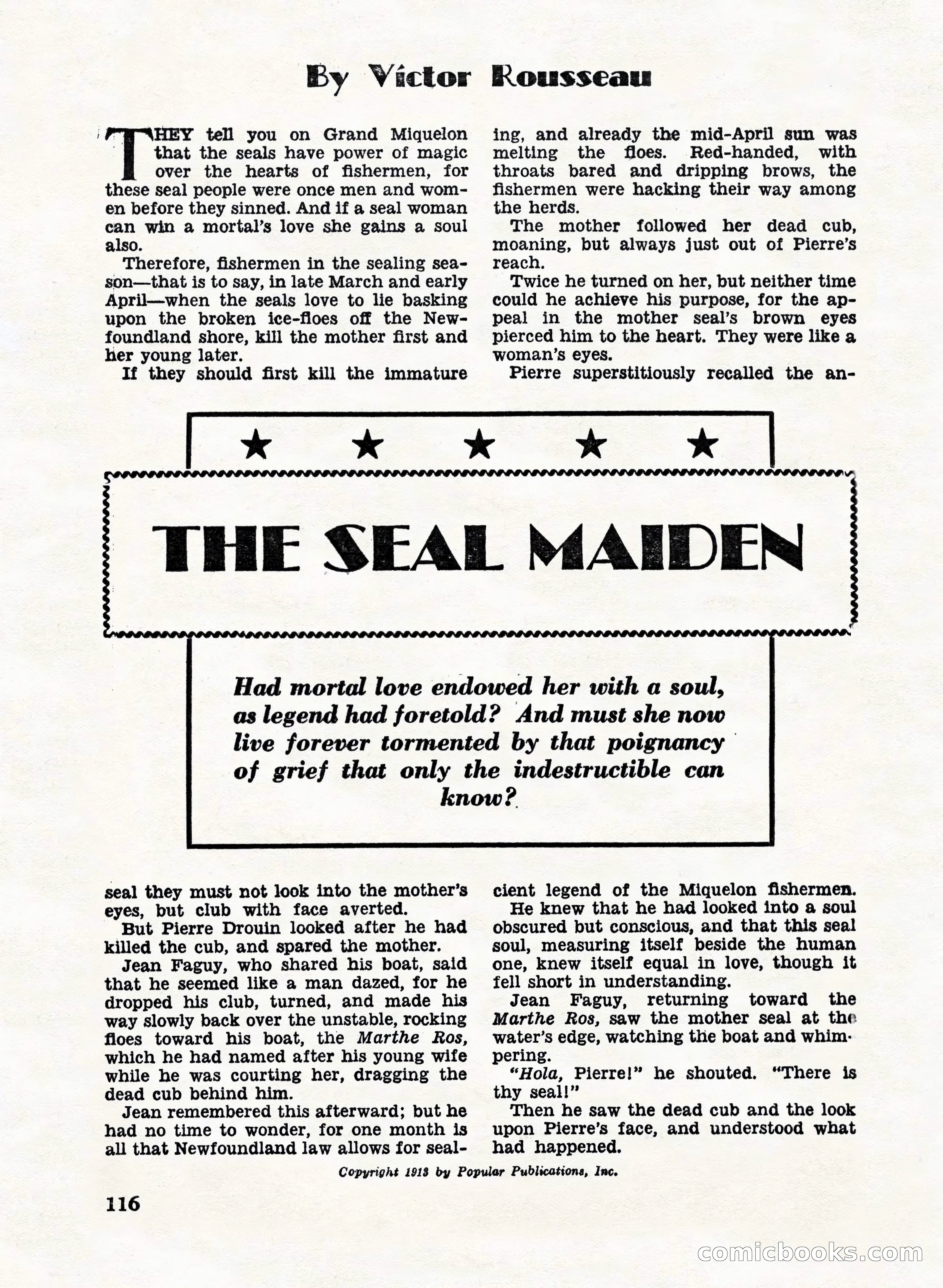 A. Merritt's Fantasy Magazine, February 1950 — page 116 of 132