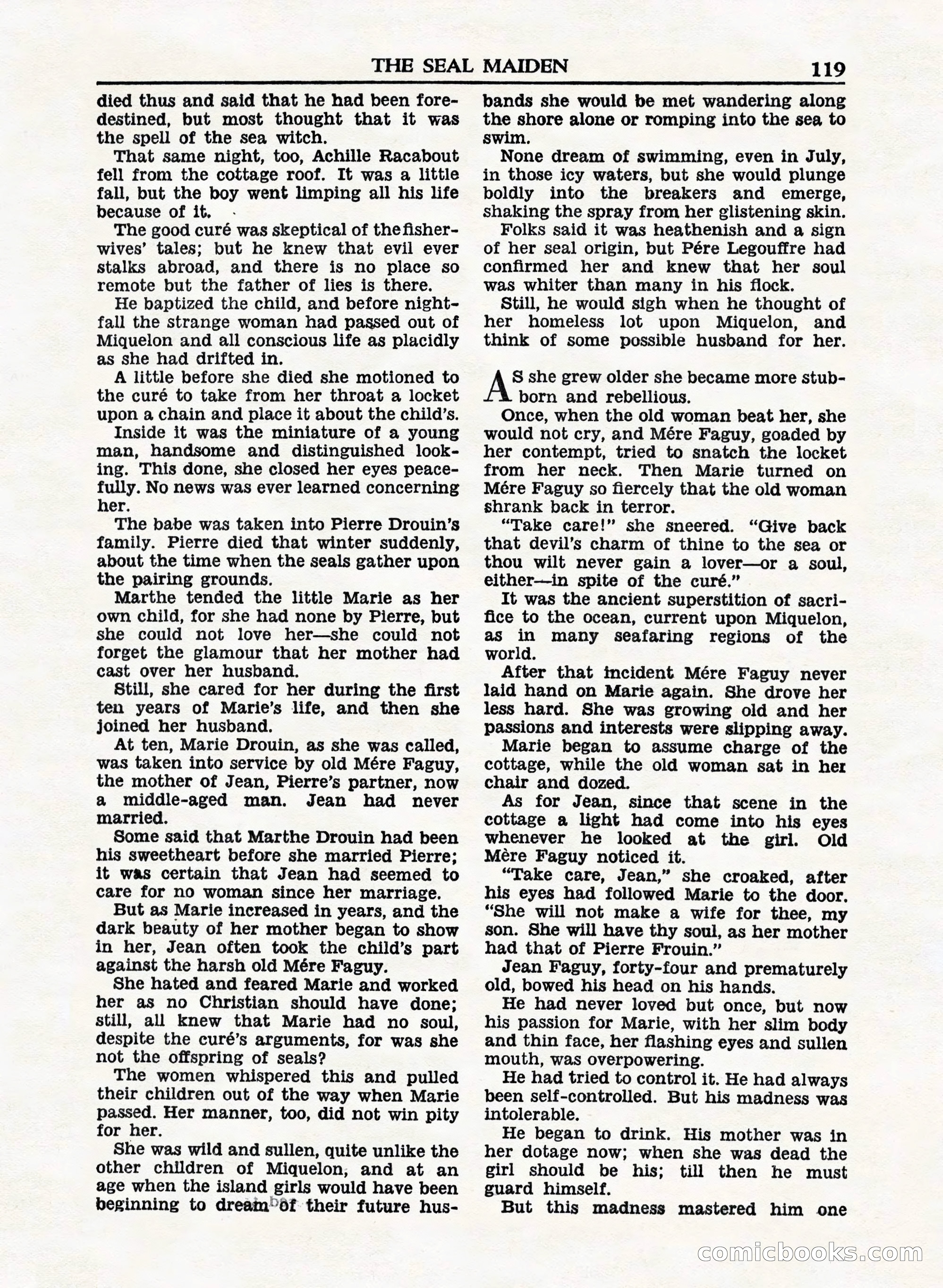 A. Merritt's Fantasy Magazine, February 1950 — page 119 of 132