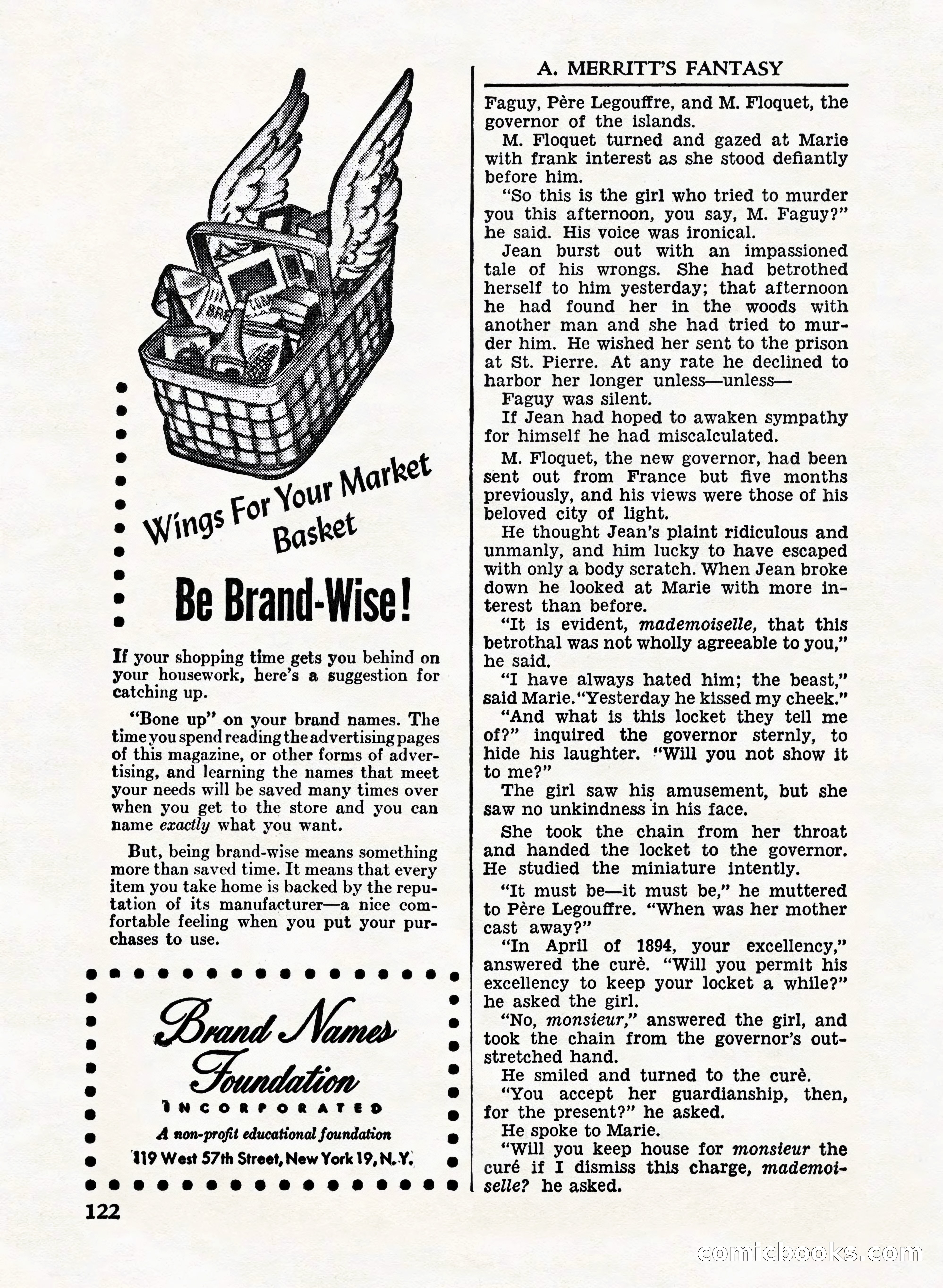 A. Merritt's Fantasy Magazine, February 1950 — page 122 of 132