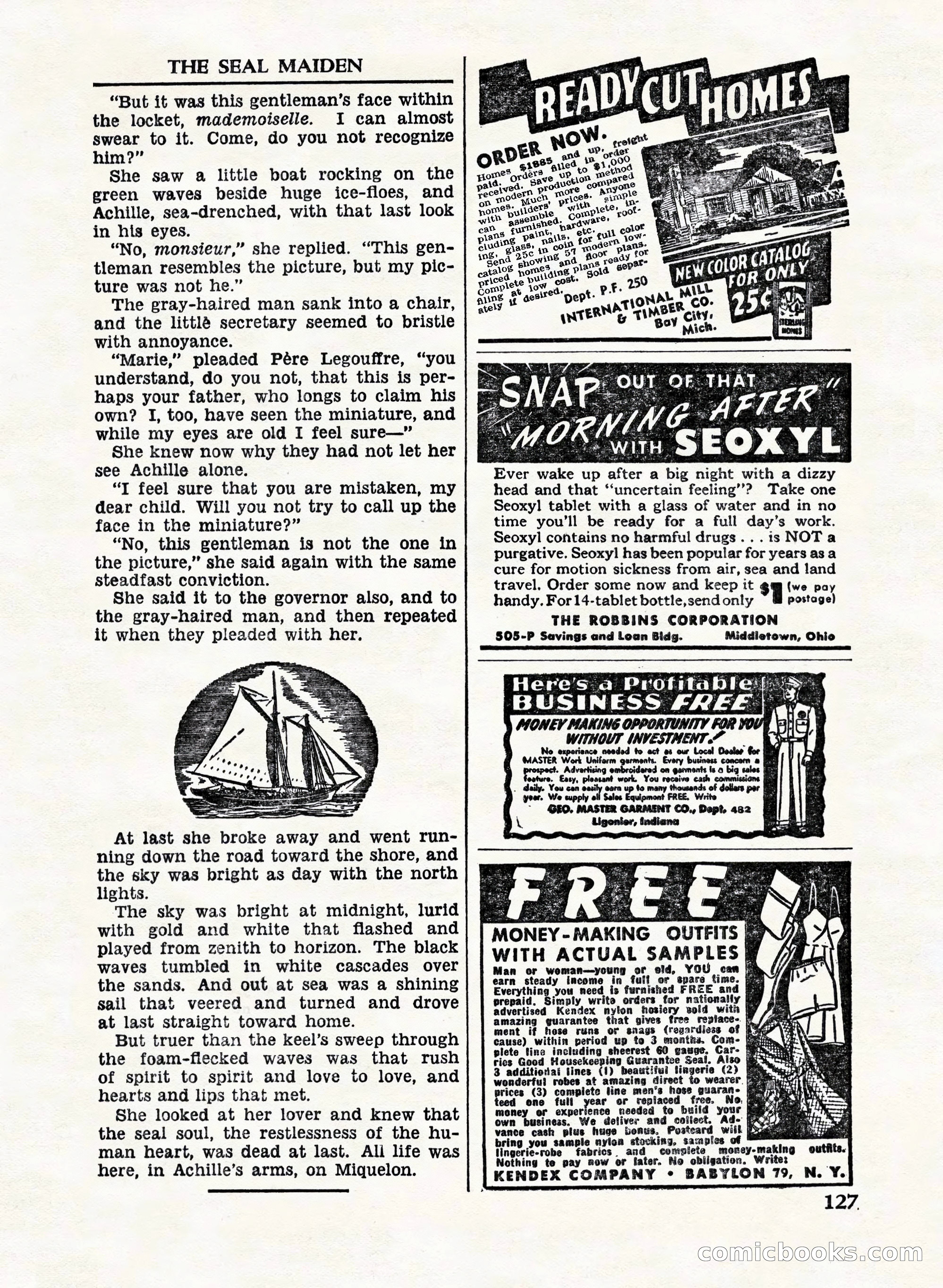 A. Merritt's Fantasy Magazine, February 1950 — page 127 of 132