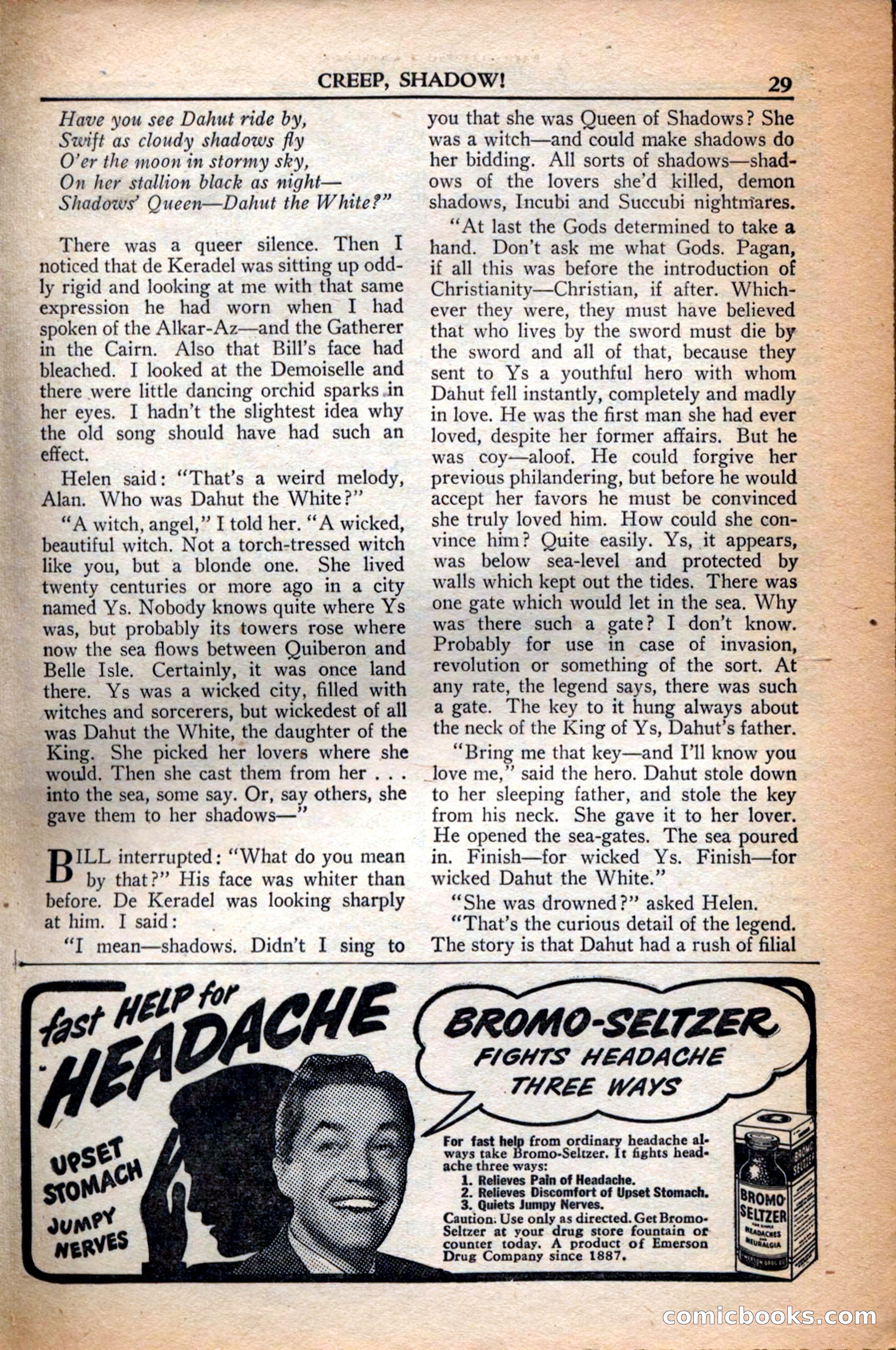 A. Merritt's Fantasy Magazine, December 1949 — page 29 of 133