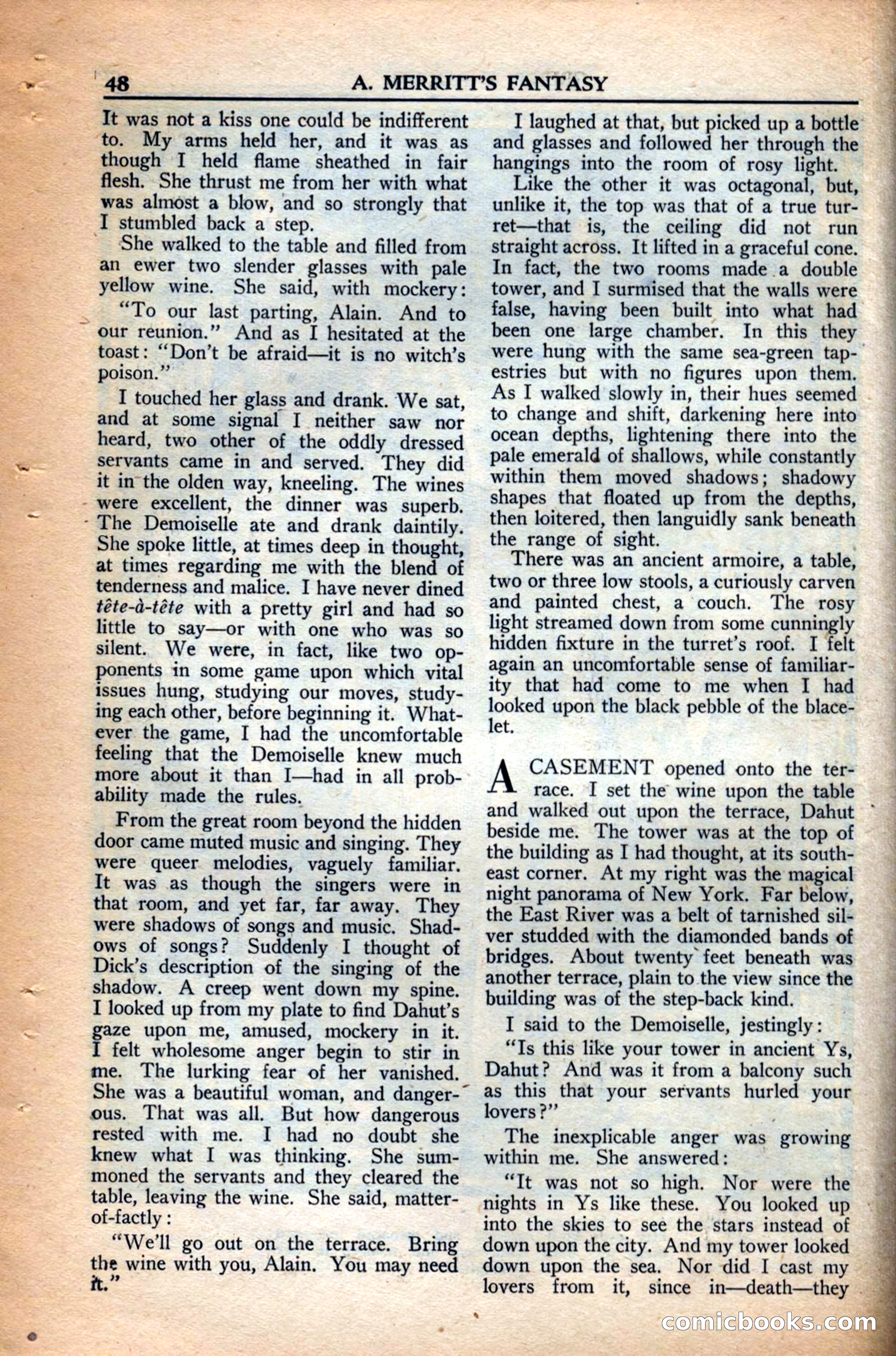 A. Merritt's Fantasy Magazine, December 1949 — page 48 of 133