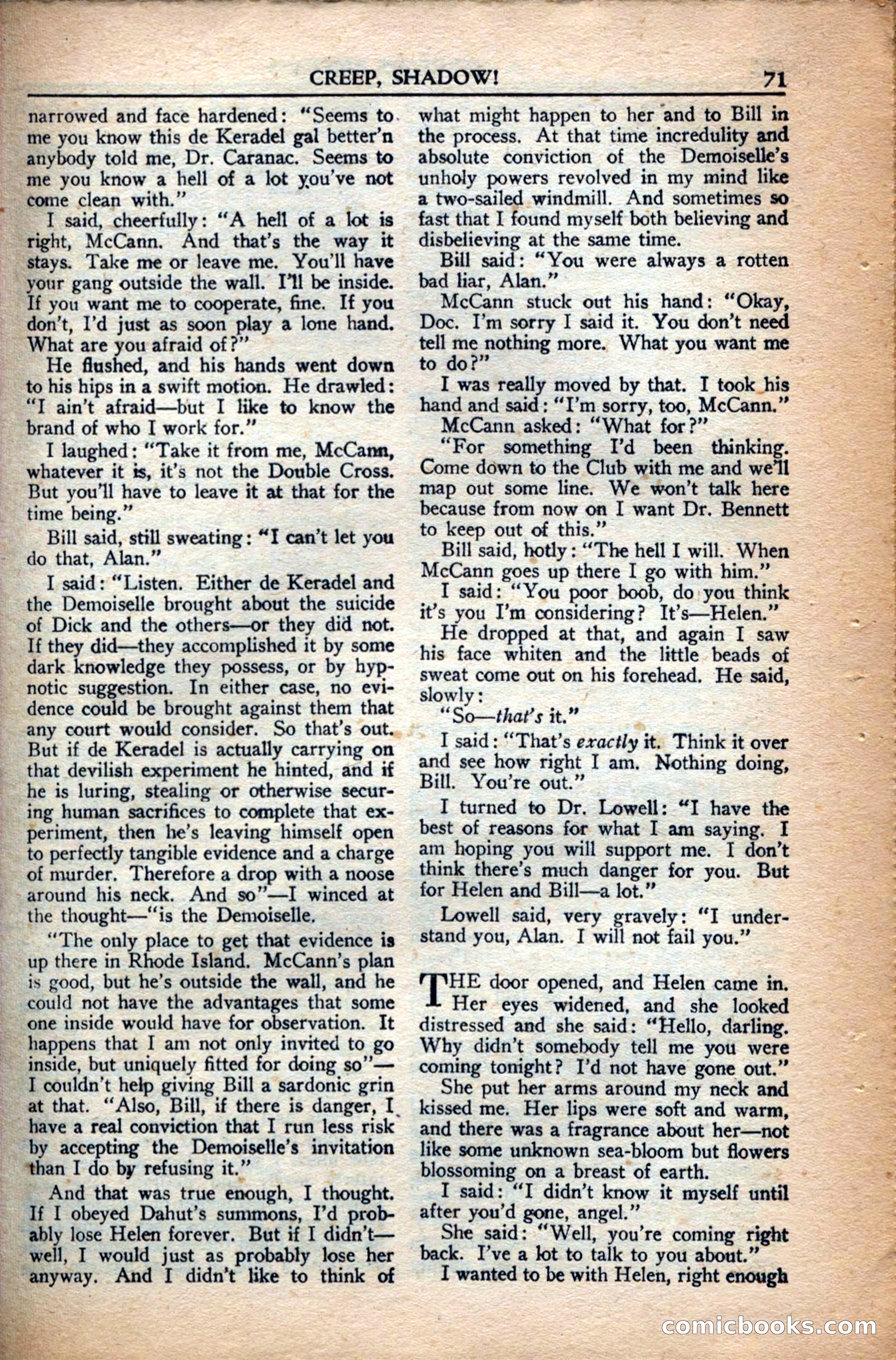 A. Merritt's Fantasy Magazine, December 1949 — page 71 of 133