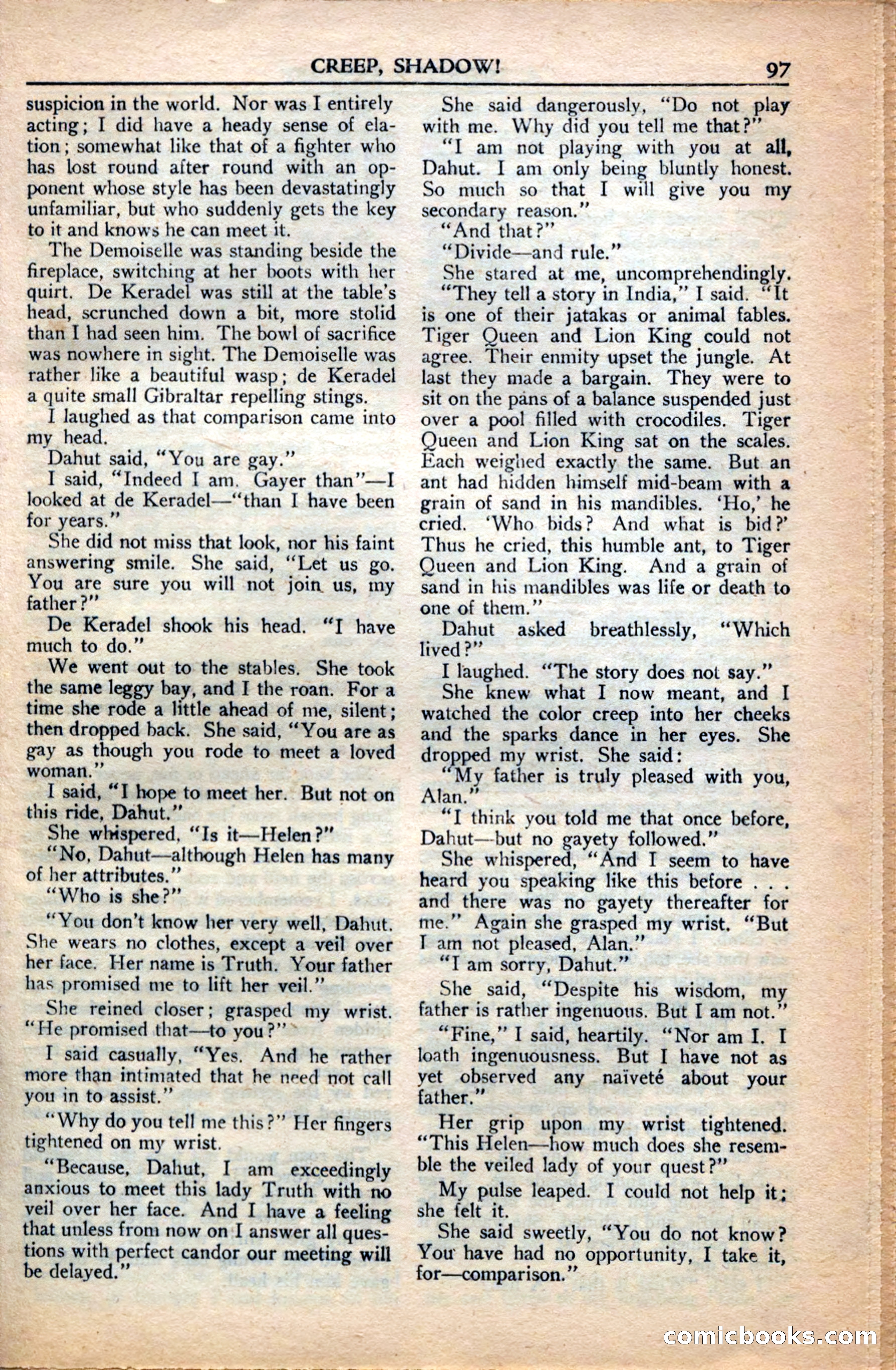 A. Merritt's Fantasy Magazine, December 1949 — page 97 of 133