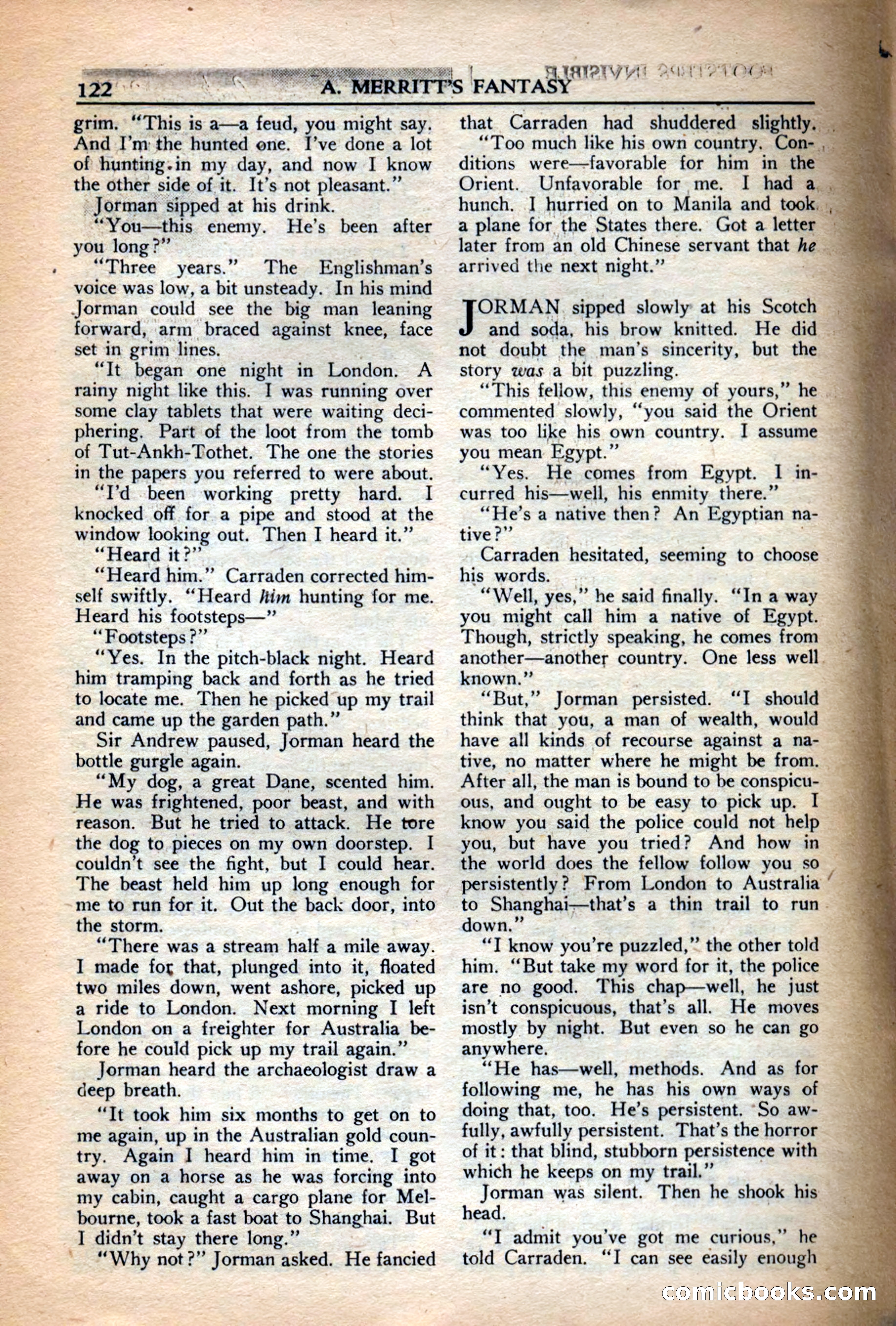 A. Merritt's Fantasy Magazine, December 1949 — page 122 of 133