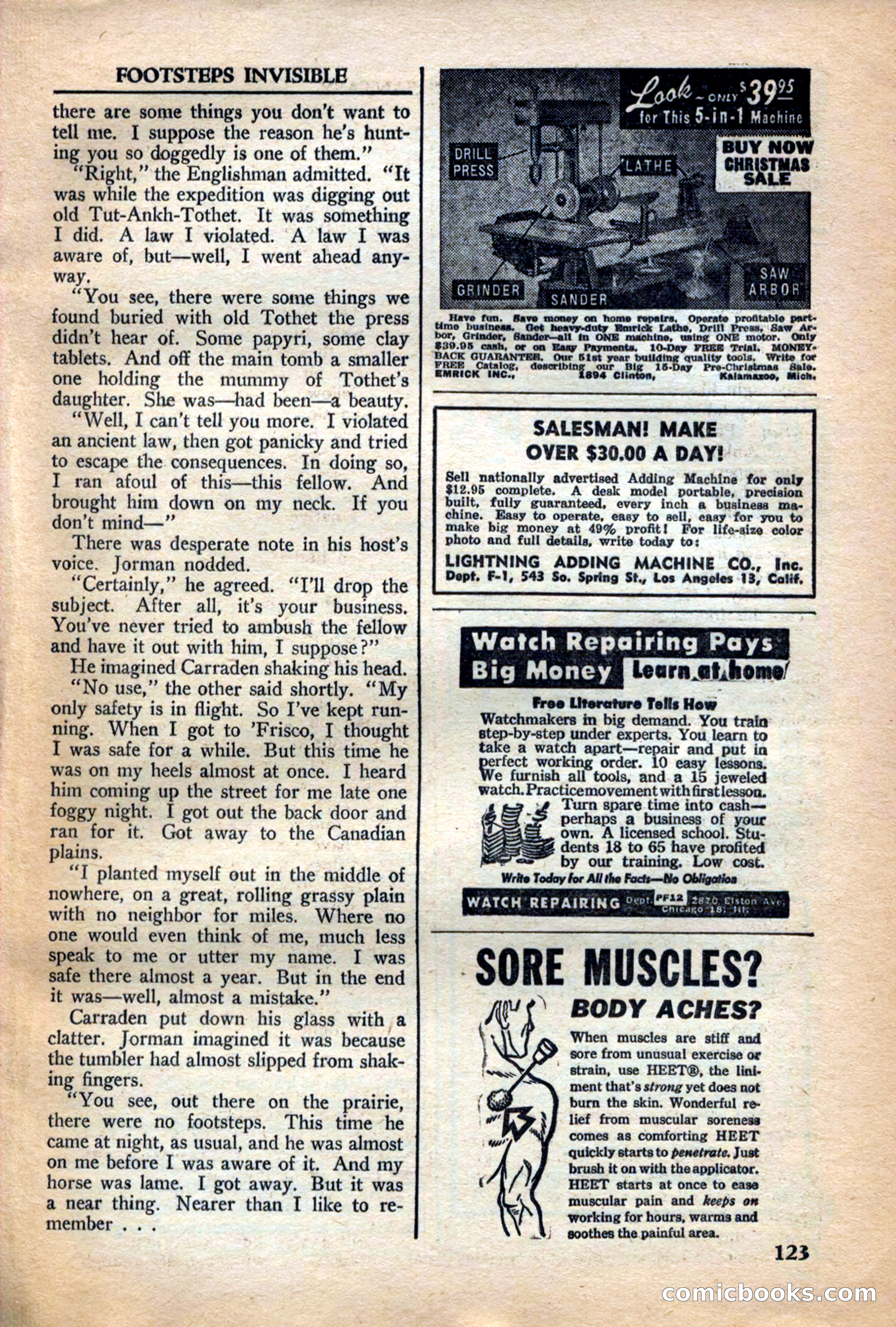 A. Merritt's Fantasy Magazine, December 1949 — page 123 of 133