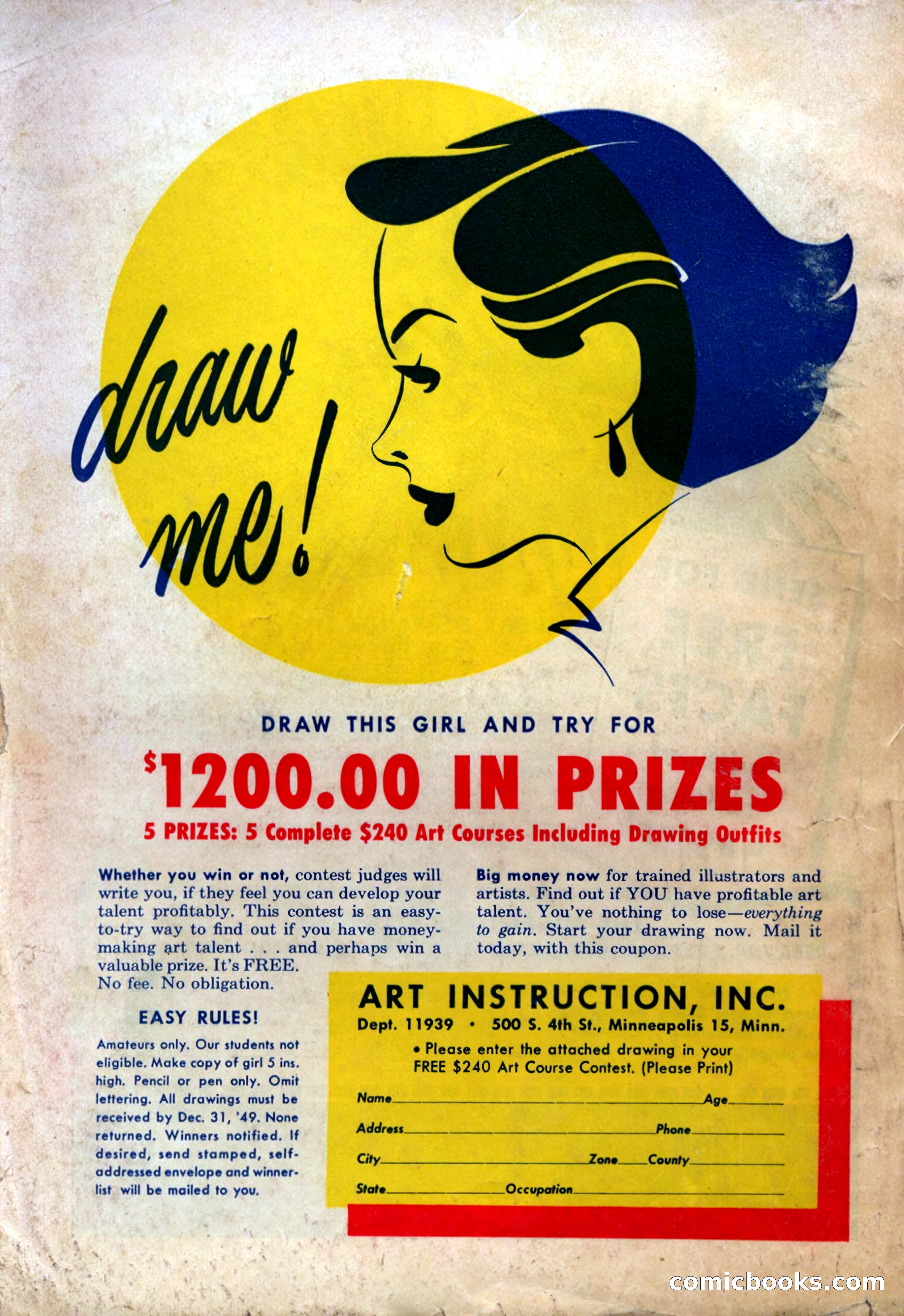 A. Merritt's Fantasy Magazine, December 1949 — page 132 of 133
